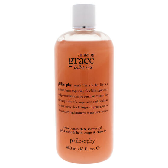 Amazing Grace Ballet Rose Shampoo Bath and Shower Gel by Philosophy for Women - 16 oz Shampoo Bath and Shower Gel, NA, hi-res image number null