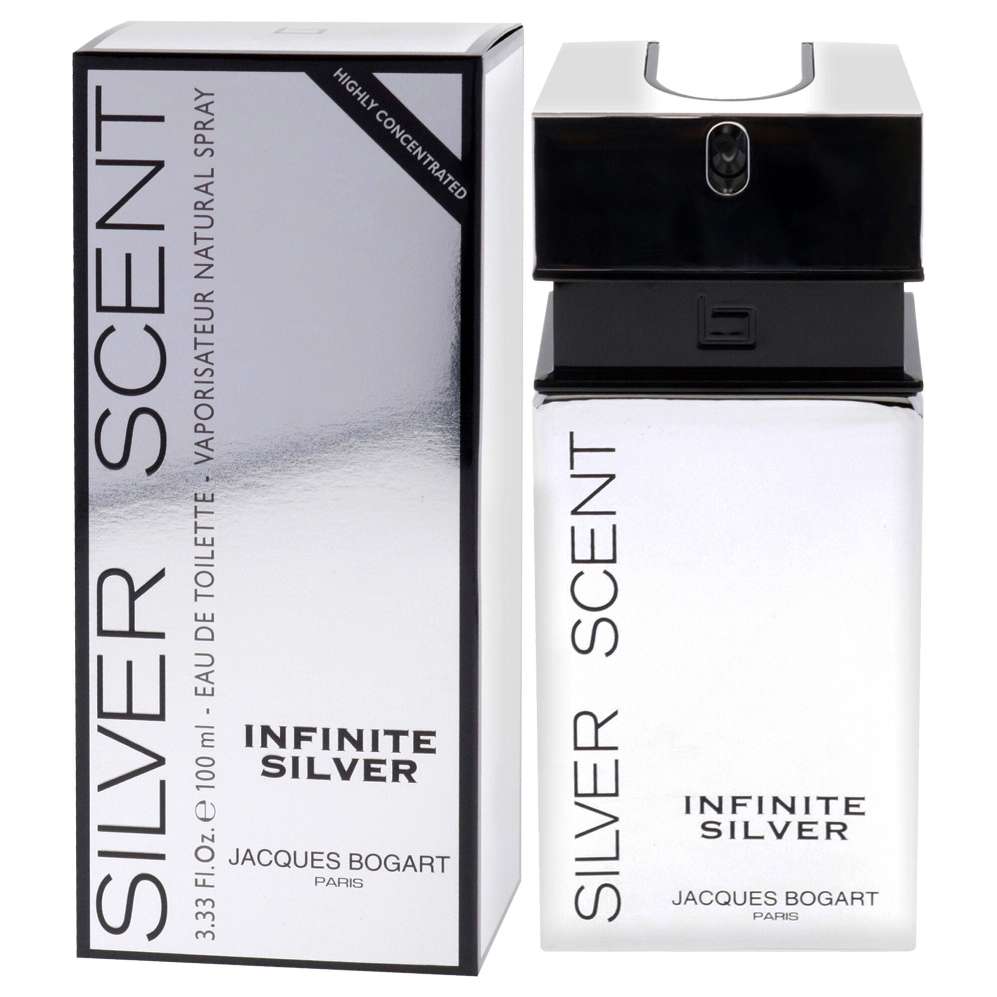 Silver Scent Infinite Silver by Jacques Bogart for Men - 3.33 oz EDT Spray, Clear, alternate image number 3