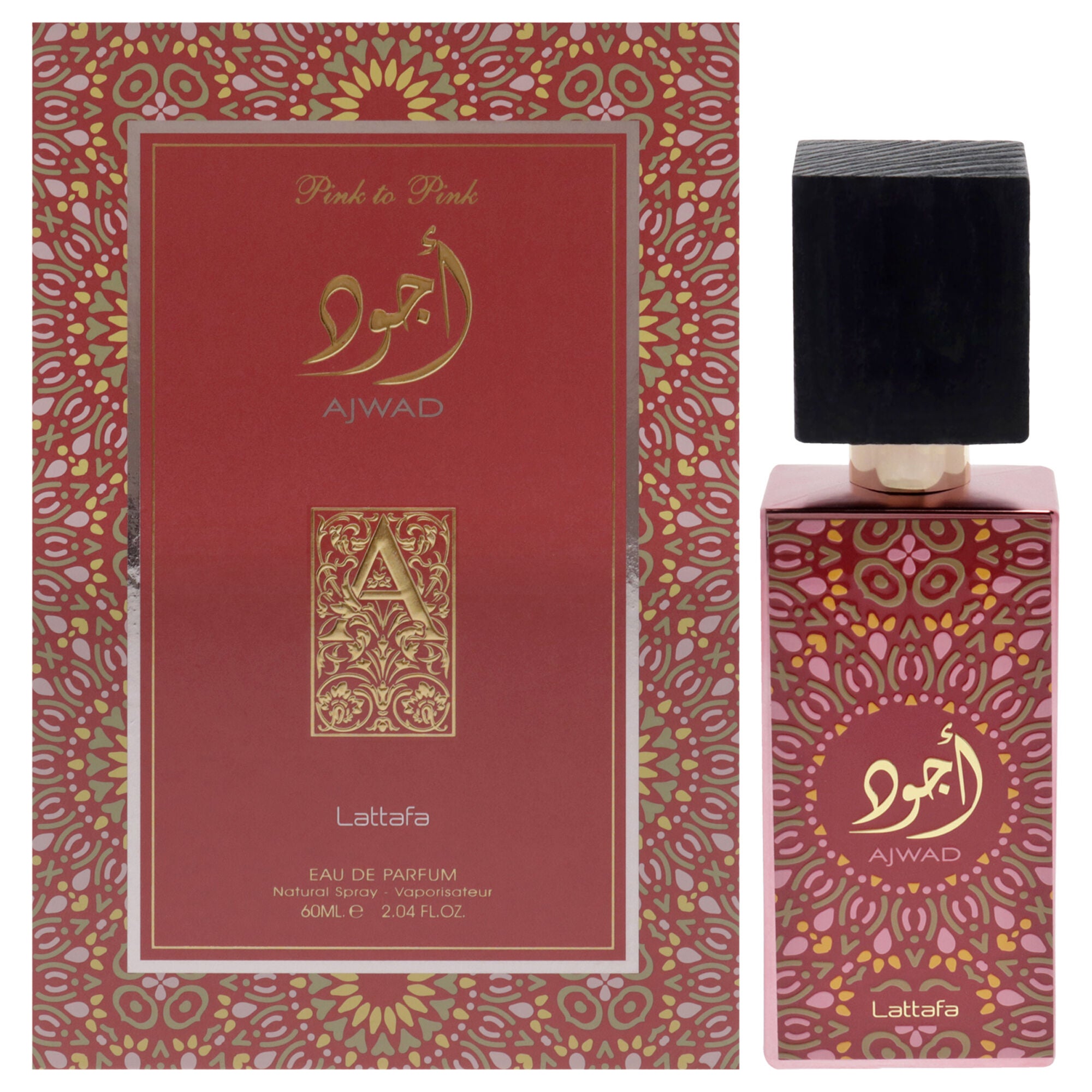 Ajwad Pink To Pink by Lattafa for Unisex - 2.04 oz EDP Spray, See Description, hi-res image number 0