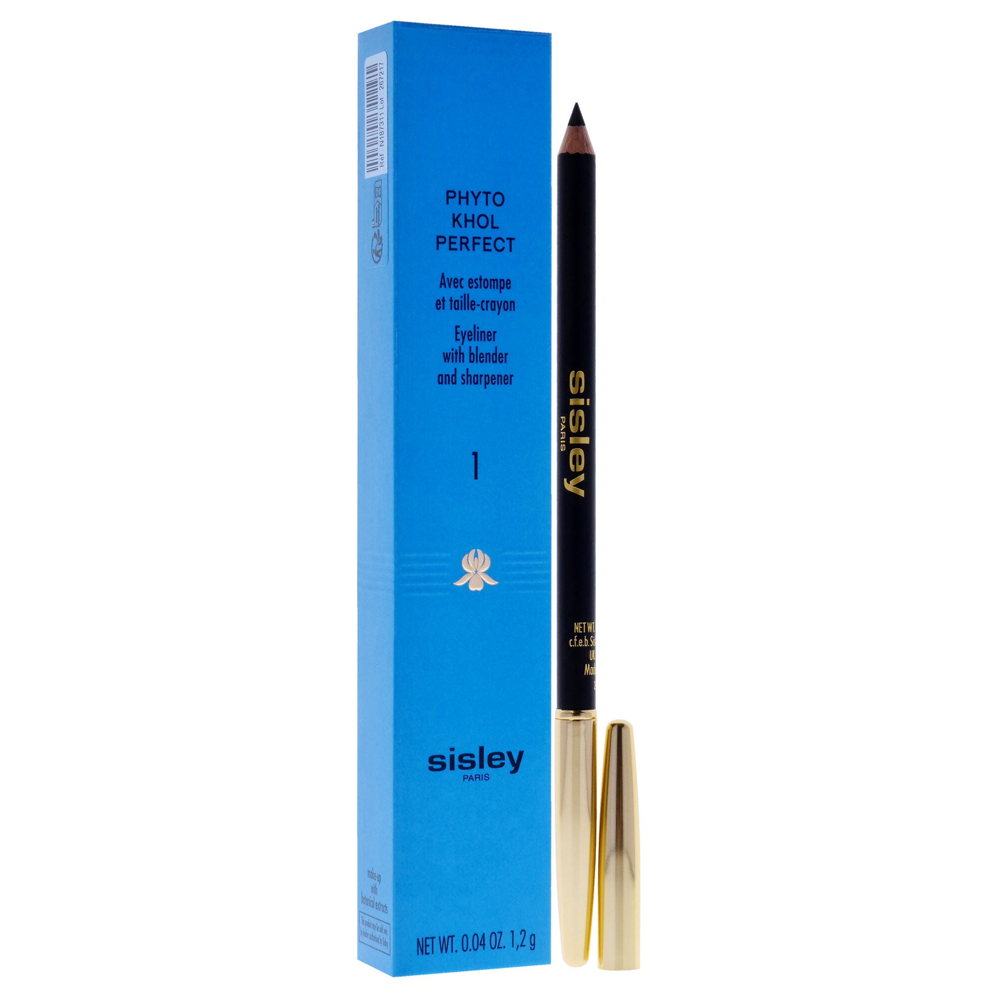 Phyto Khol Perfect Eyeliner With Blender and Sharpener - 1 Black by Sisley for Women - 0.04 oz Eyeliner, See Description, alternate image number 1