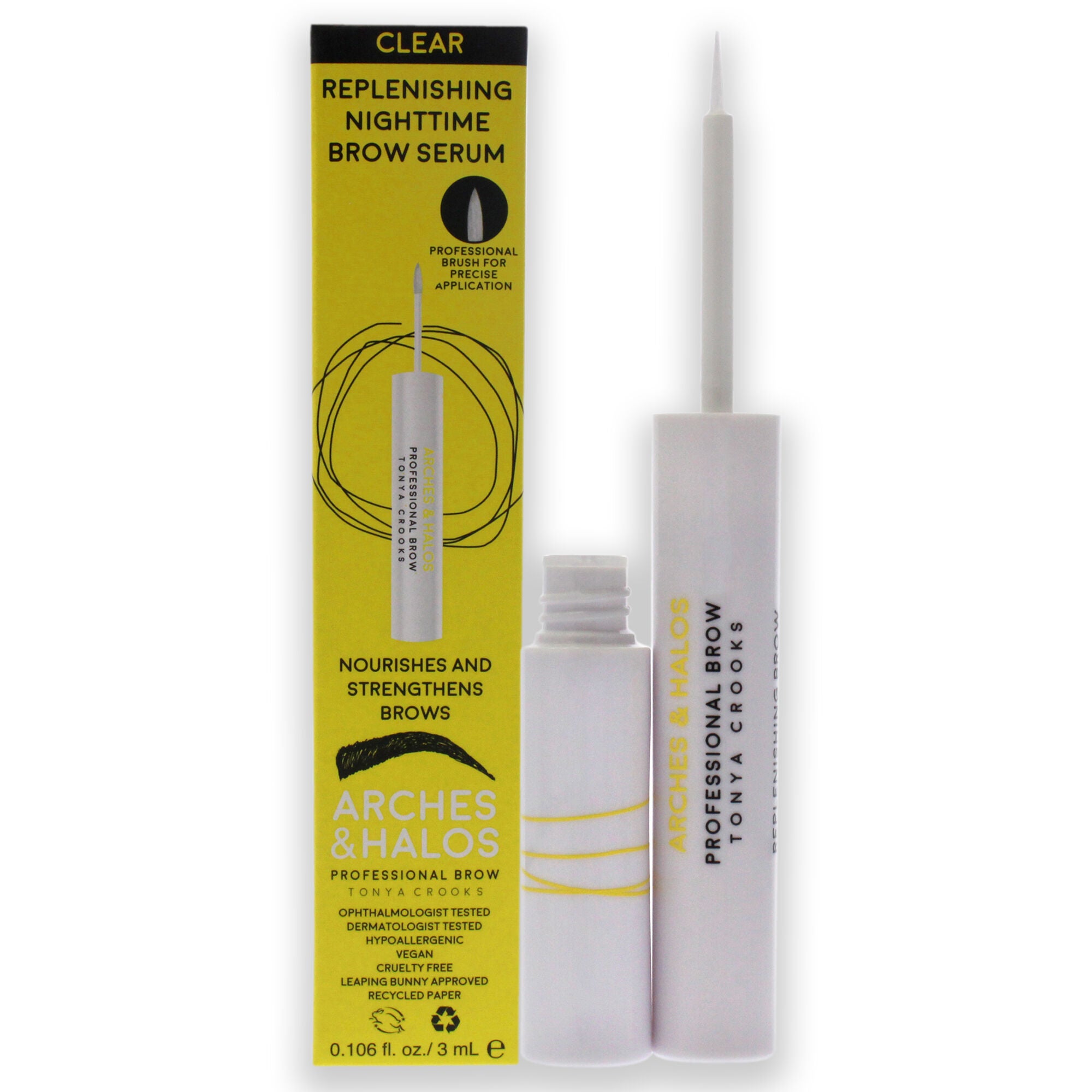 Replenishing Nighttime Brow Serum by Arches and Halos for Women - 0.106 oz Eyebrow Serum, See Description, hi-res image number 0