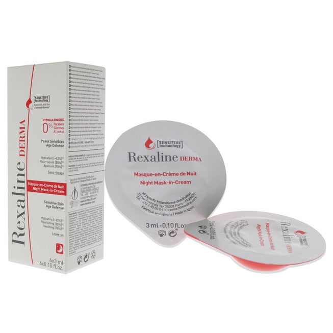 Derma Night Mask-in-Cream by Rexaline for Unisex - 6 x 0.10 oz Cream, , alternate image number 7