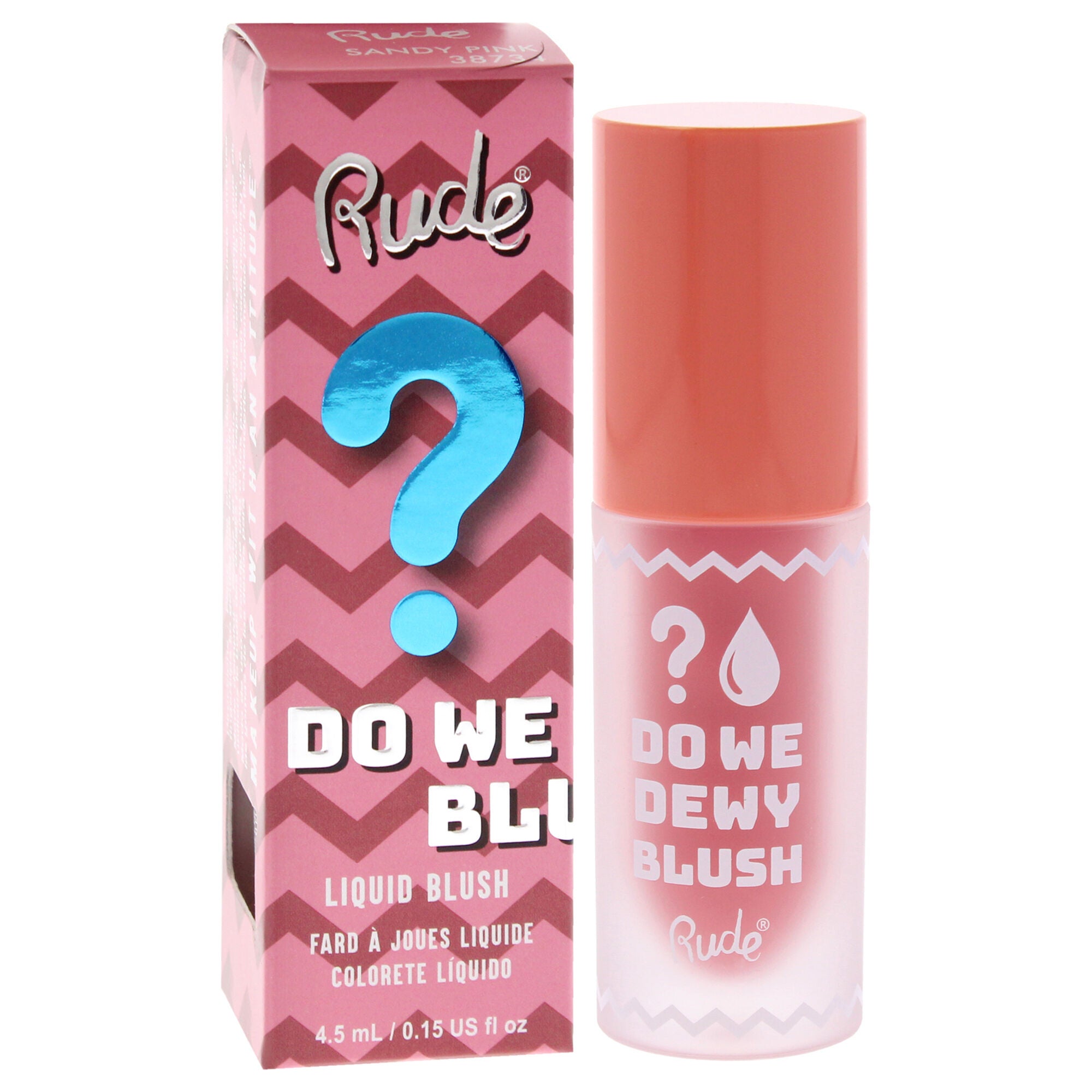Do We Dewy Liquid Blush - Sandy Pink by Rude Cosmetics for Women - 0.15 oz Blush, Brown, alternate image number 2