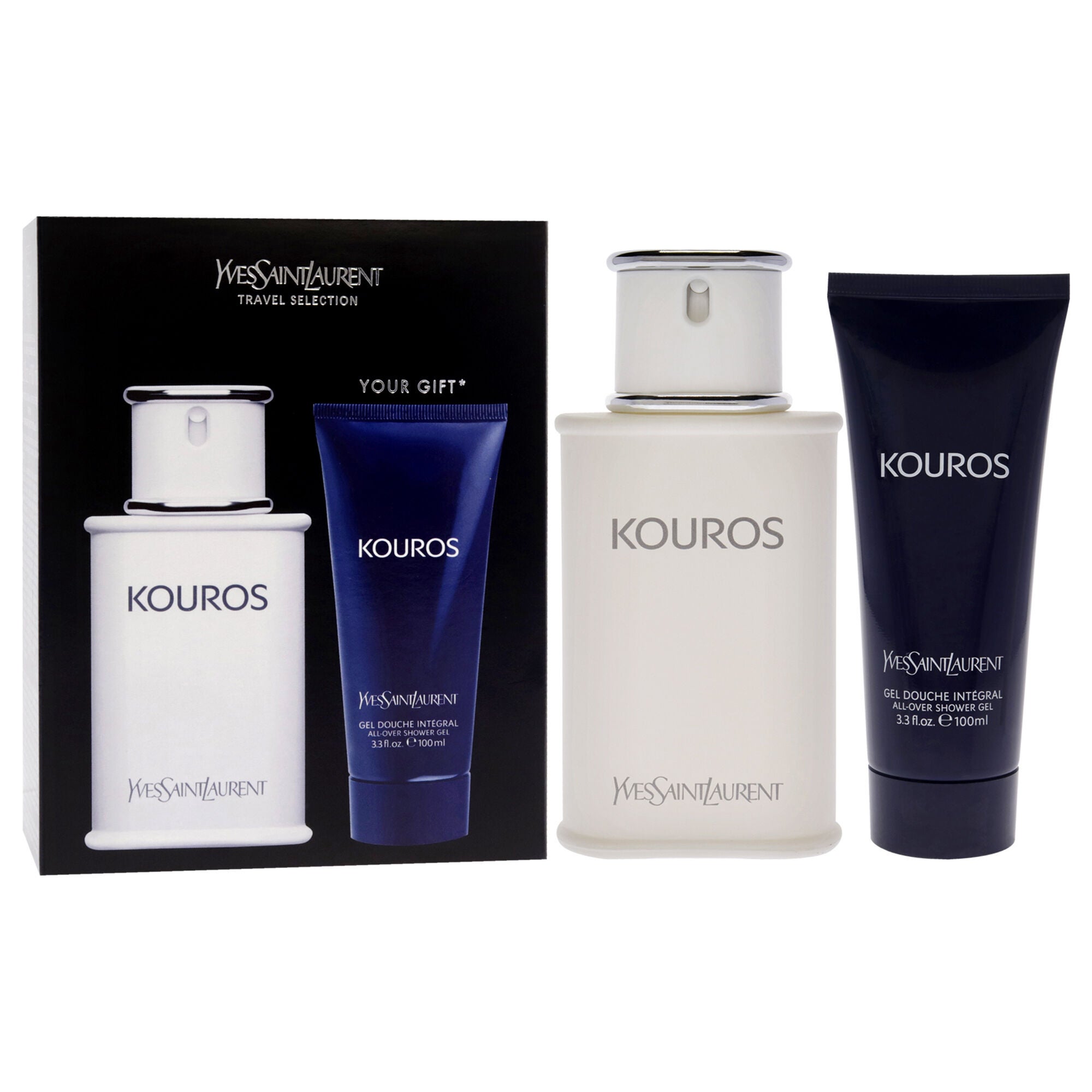 Kouros by Yves Saint Laurent for Men - 2 Pc Gift Set 3.3oz EDT Spray, 3.3oz Hair And Body Wash, , alternate image number 7