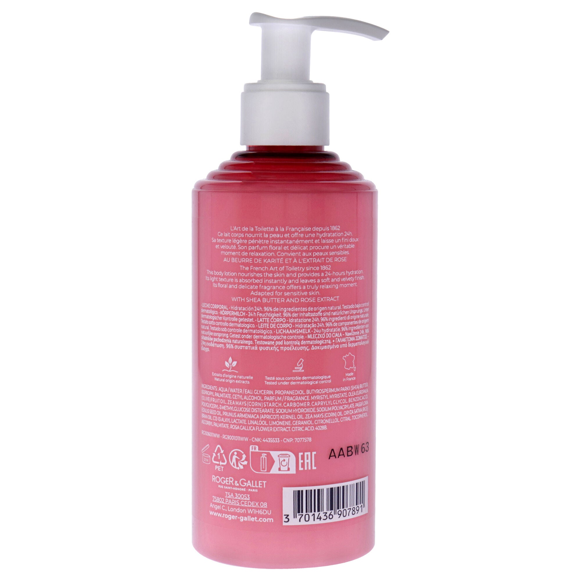 Wellbeing Body Lotion - Rose by Roger & Gallet for Unisex - 8.4 oz Body Lotion, See Description, alternate image number 1