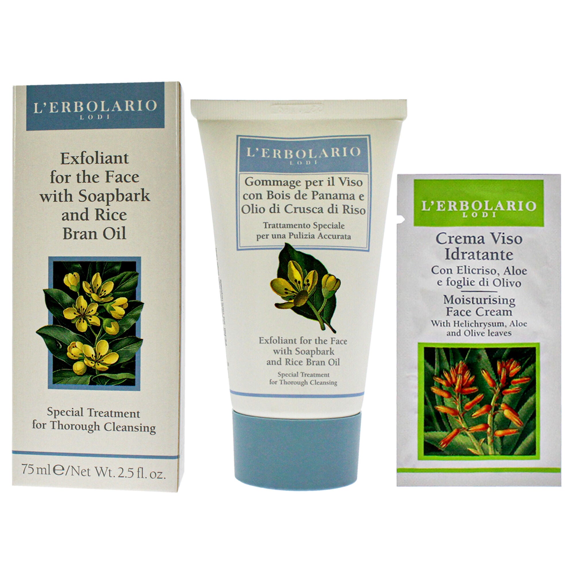 Exfoliant Soapbark - Rice Bran Oil by LErbolario for Unisex - 2.5 oz Cleanser, See Description, alternate image number 2