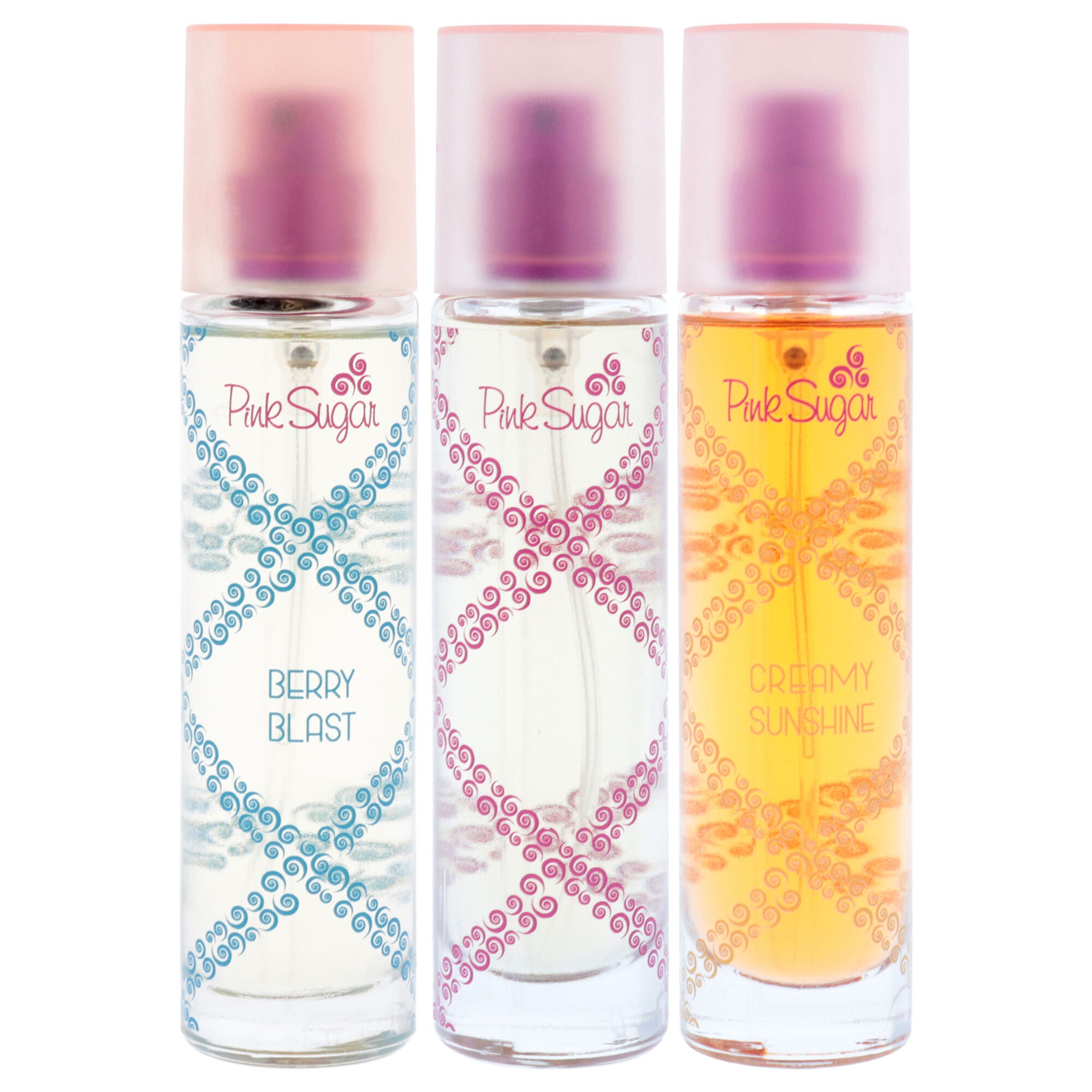 Pink Sugar Collection by Aquolina for Women - 3 Pc Gift Set 1oz Pink Sugar EDT Spray, 1oz Berry Blast EDT Spray, 1oz Cream Sunshine EDT Spray, Clear, alternate image number 1