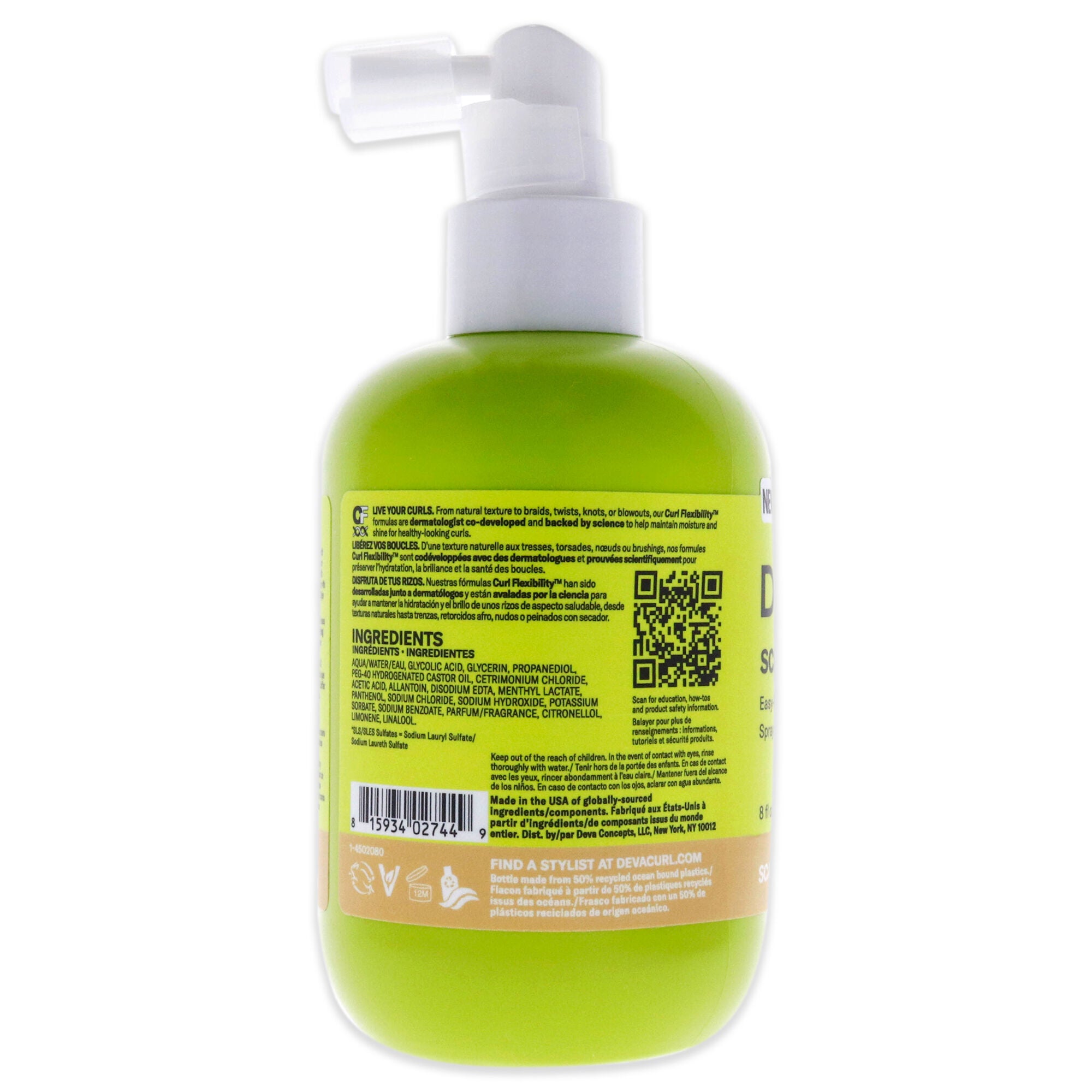 Scalp Puriphy Spray by DevaCurl for Unisex - 8 oz Hair Spray, See Description, alternate image number 2