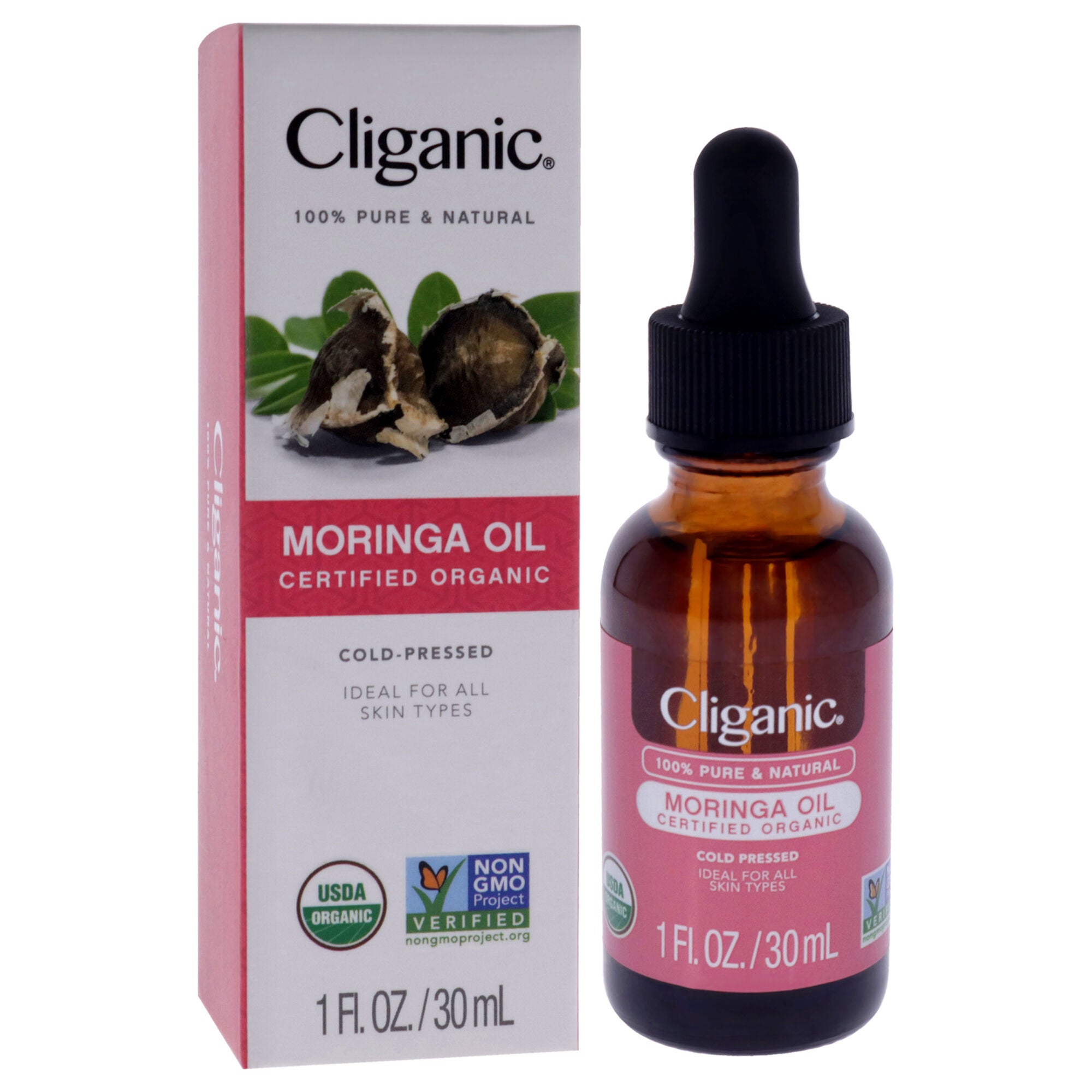 Organic Moringa by Cliganic for Unisex - 1 oz Oil, See Description, alternate image number 2