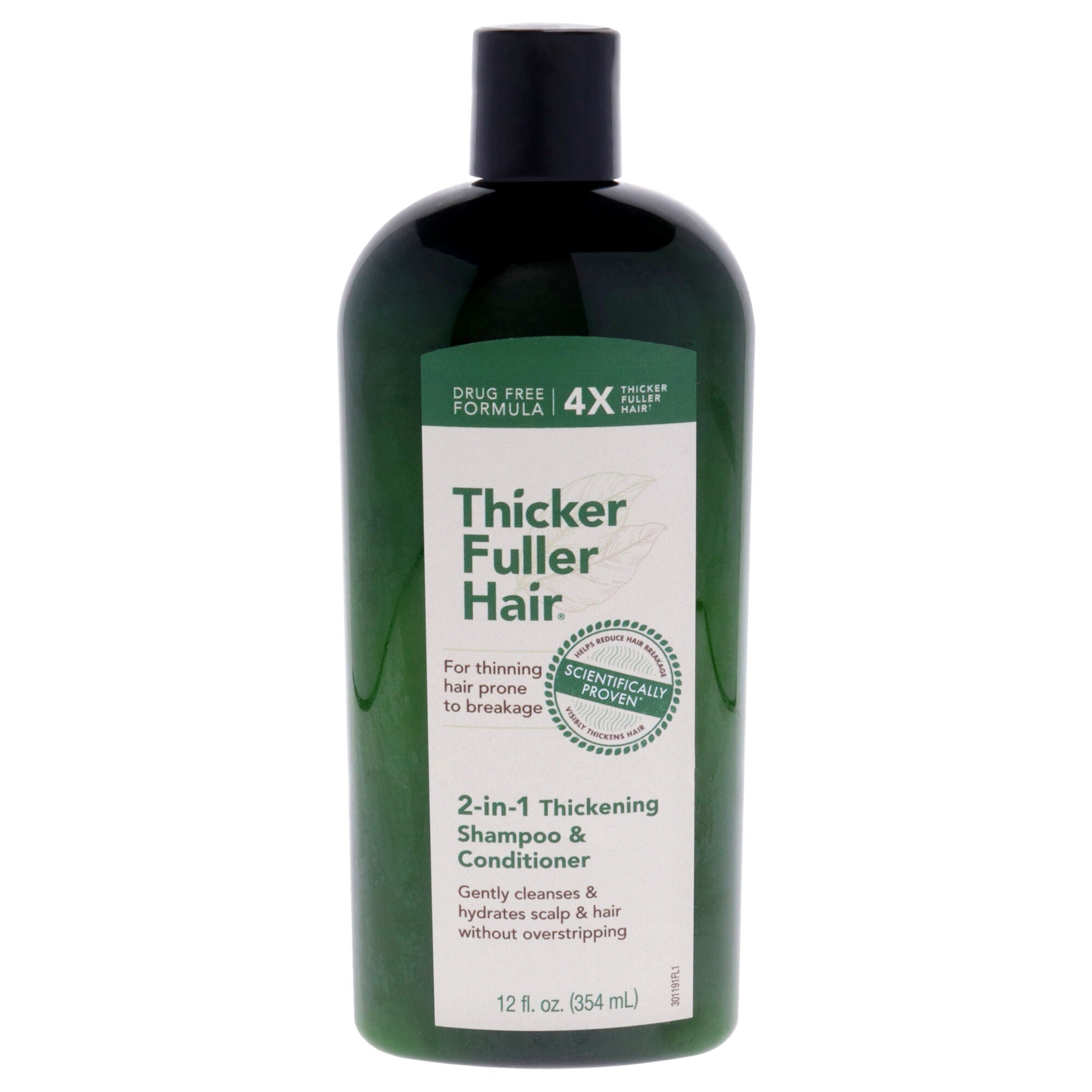 2-in-1 Thickening Shampoo and Conditioner by Thicker Fuller Hair for Men - 12 oz Shampoo and Conditioner, See Description, hi-res image number 0