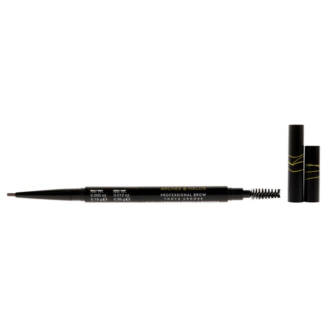 2-in-1 Defining Eyebrow Pencil and Powder - Mocha Blonde by Arches and Halos for Women - 0.017 oz Makeup, NA, alternate image number null
