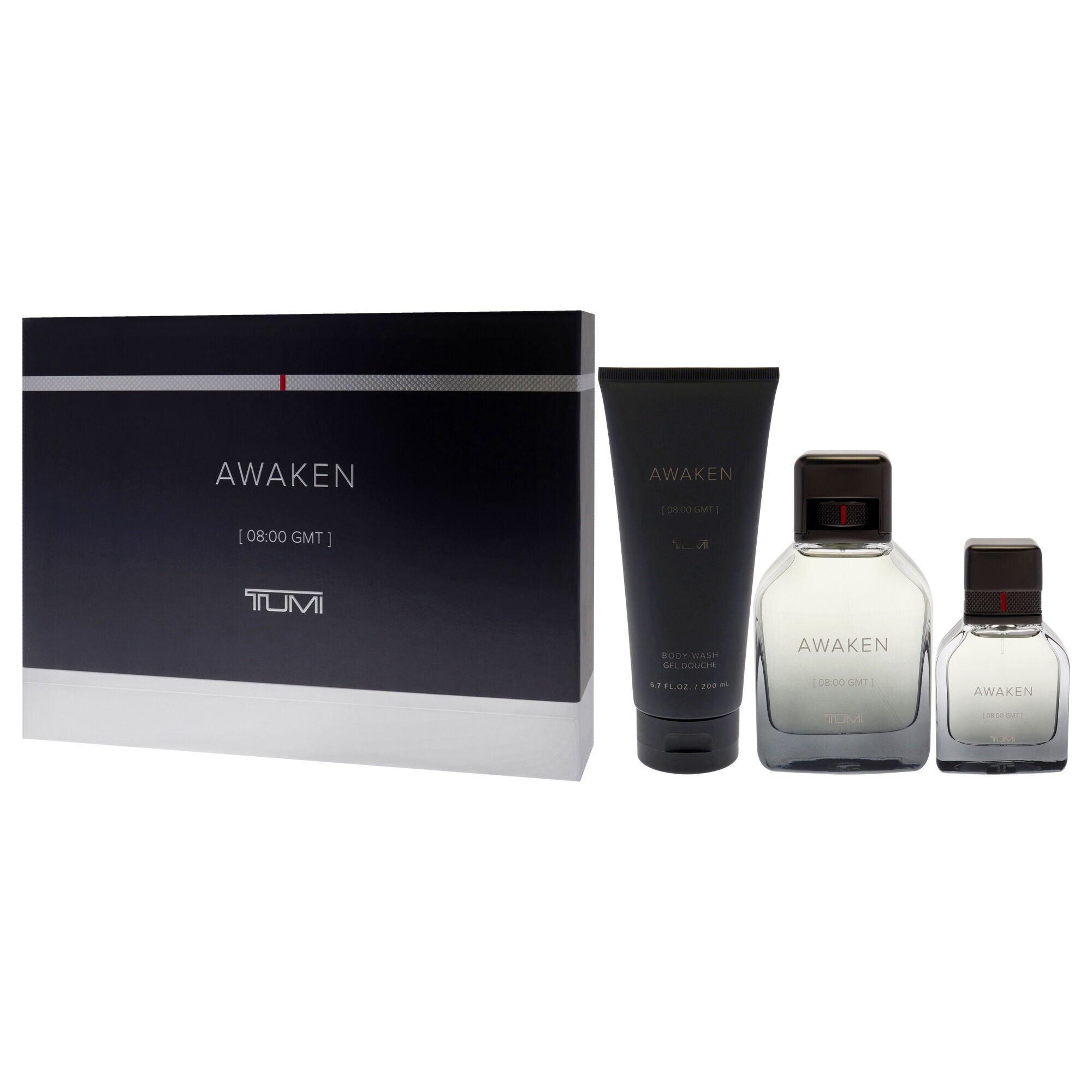 Awaken by Tumi for Men - 3 Pc Gift Set 3.4oz EDP Spray, 1oz EDP Spray, 6.7oz Body Wash, See Description, alternate image number 2