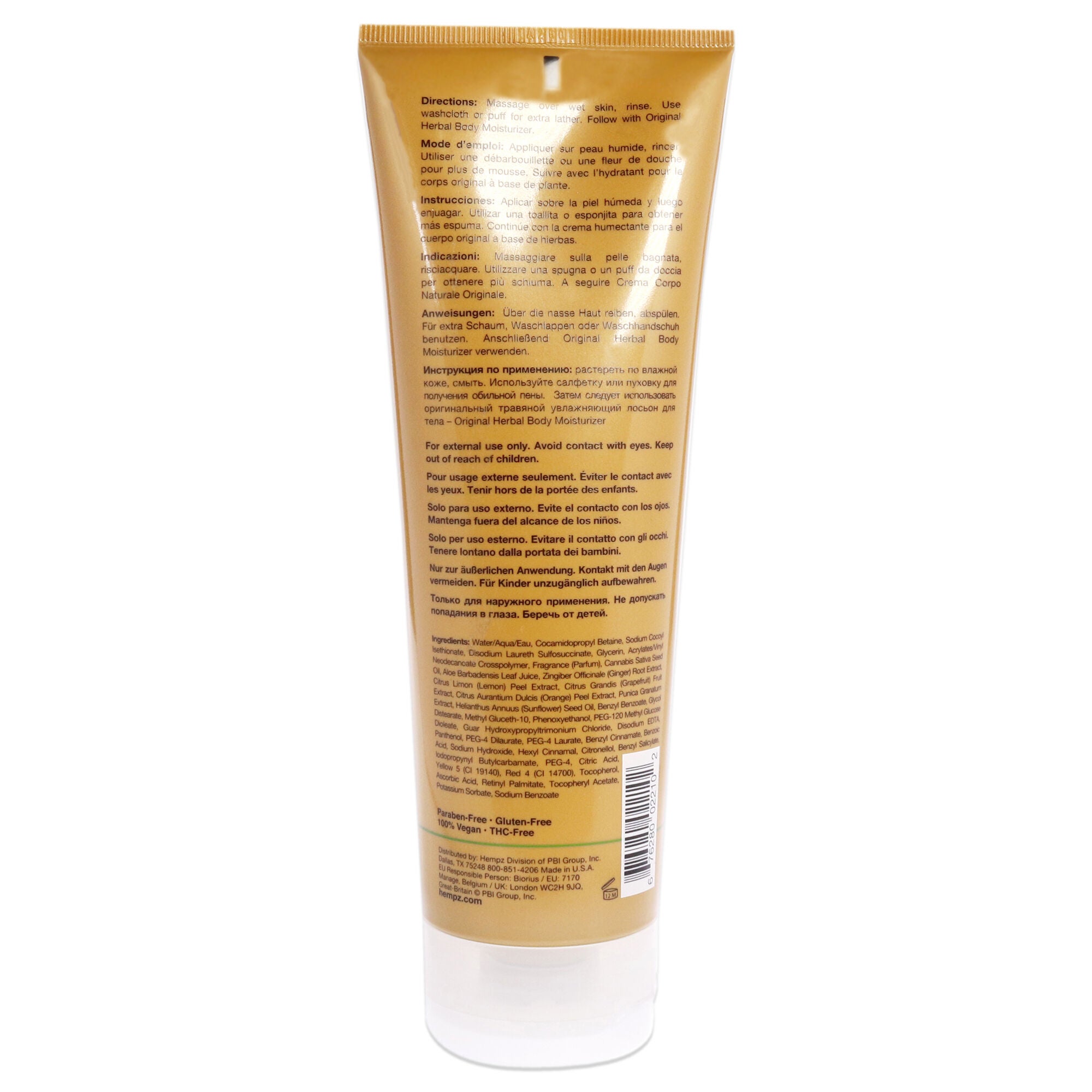 Original Invigorating Herbal Body Wash by Hempz for Unisex - 8.5 oz Body Wash, , alternate image number 3