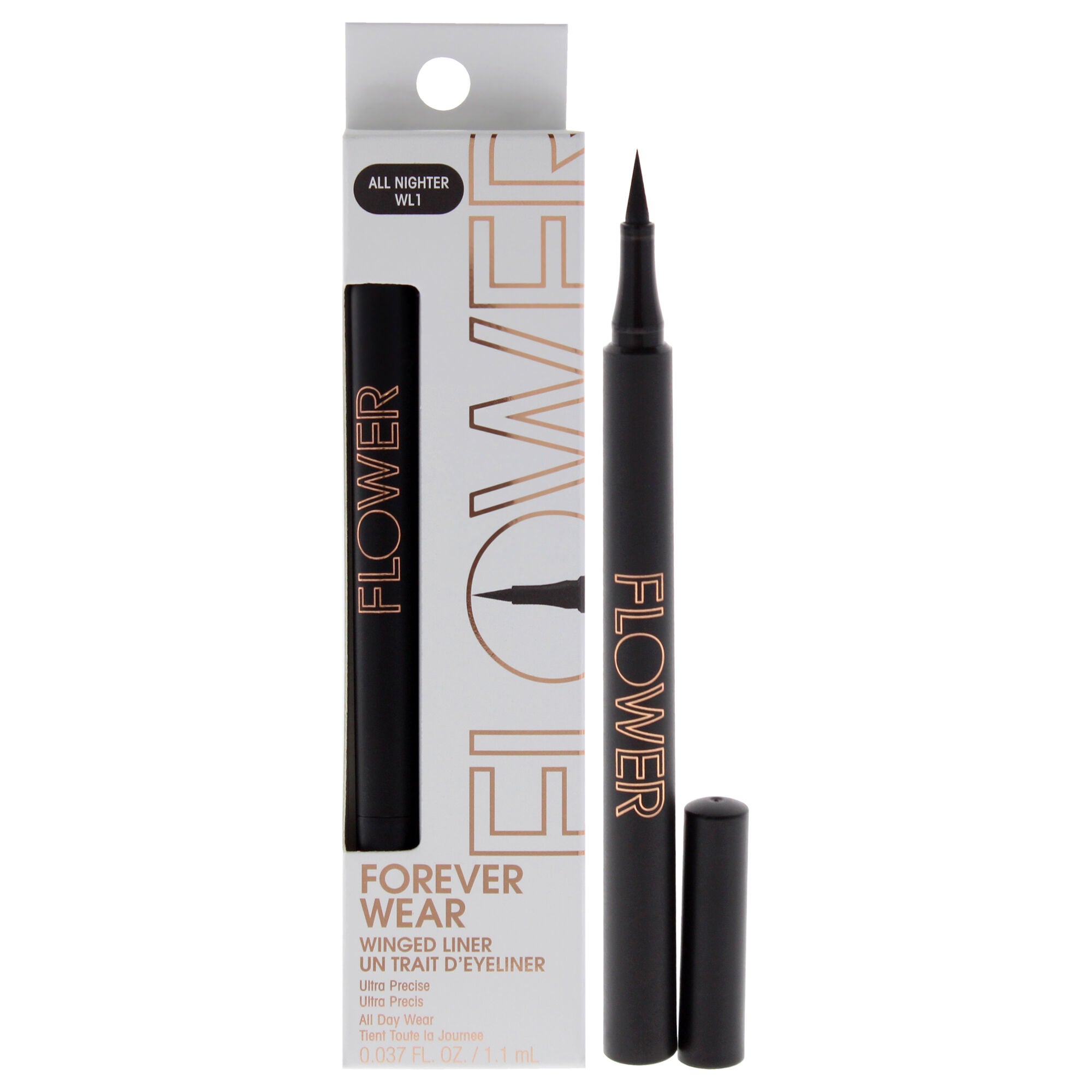 Forever Wear Winged Liner - WL1 All Nighter by Flower Beauty for Women - 0.037 oz Eyeliner, See Description, hi-res image number 0