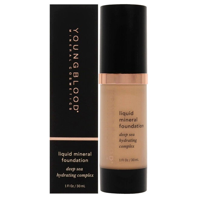 Liquid Mineral Foundation - Sun Kissed by Youngblood for Women - 1 oz Foundation, See Description, hi-res image number 0
