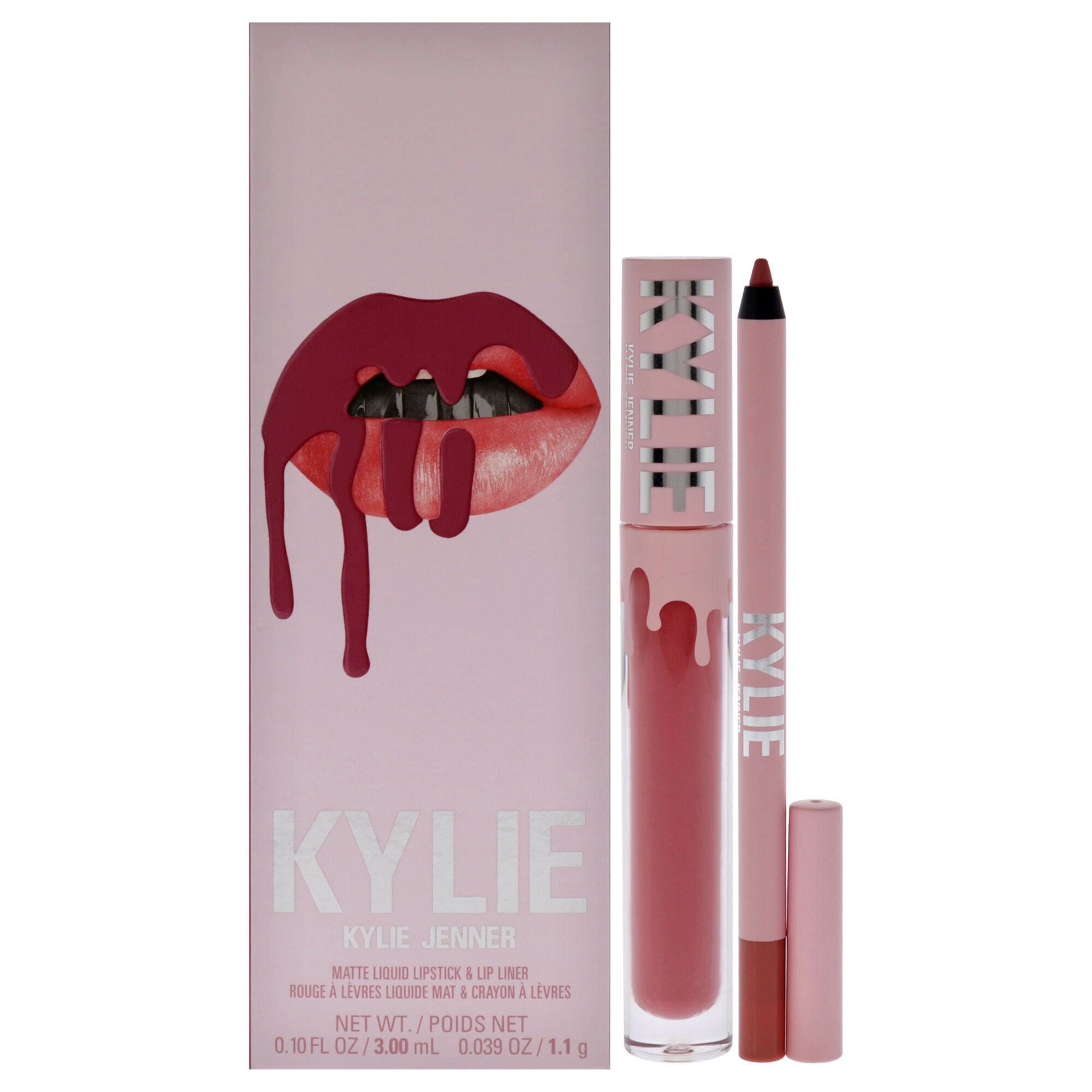 Matte Lip Kit - 302 Snow Way Bae by Kylie Cosmetics for Women - 2 Pc 0.10oz Matte Liquid Lipstick, 0.039oz Lip Liner, , alternate image number 5