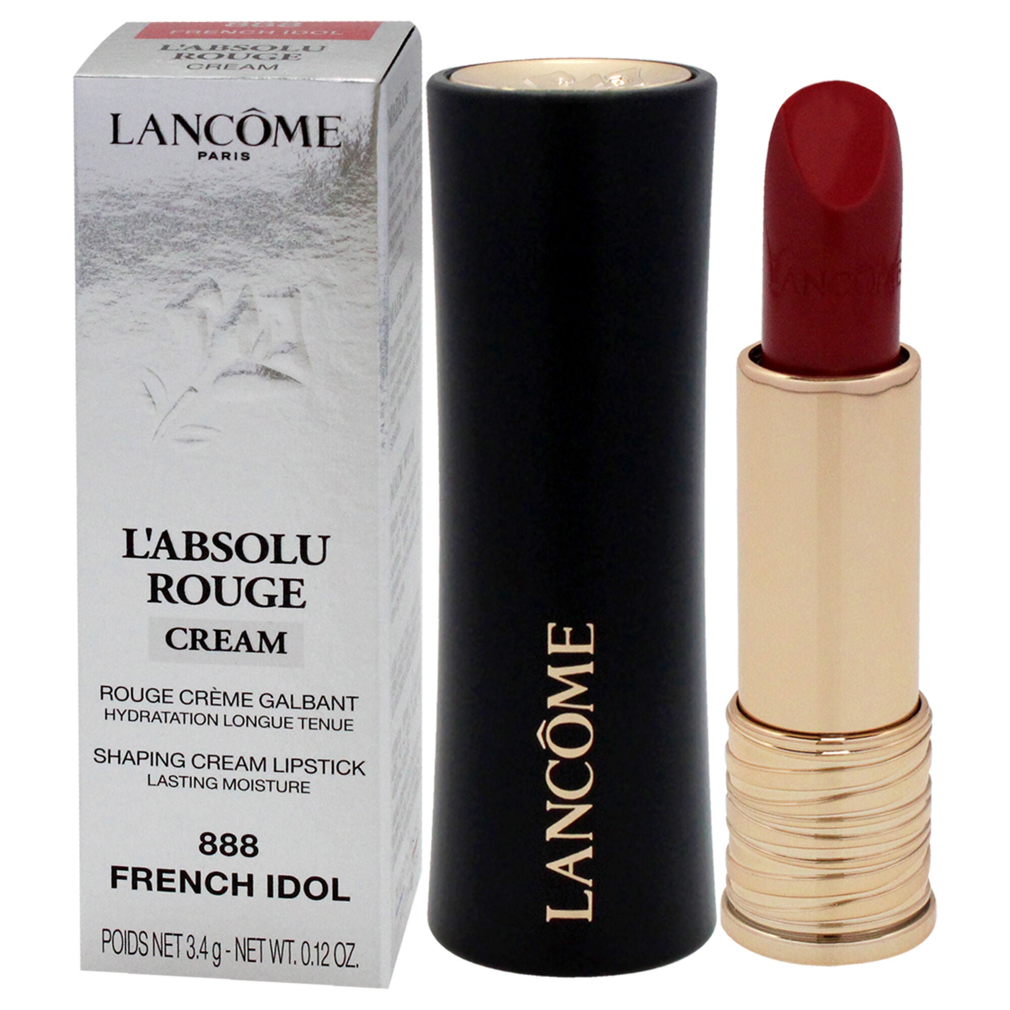 LAbsolu Rouge Cream Lipstick - 888 French Idol by Lancome for Women - 0.12 oz Lipstick, , alternate image number 7