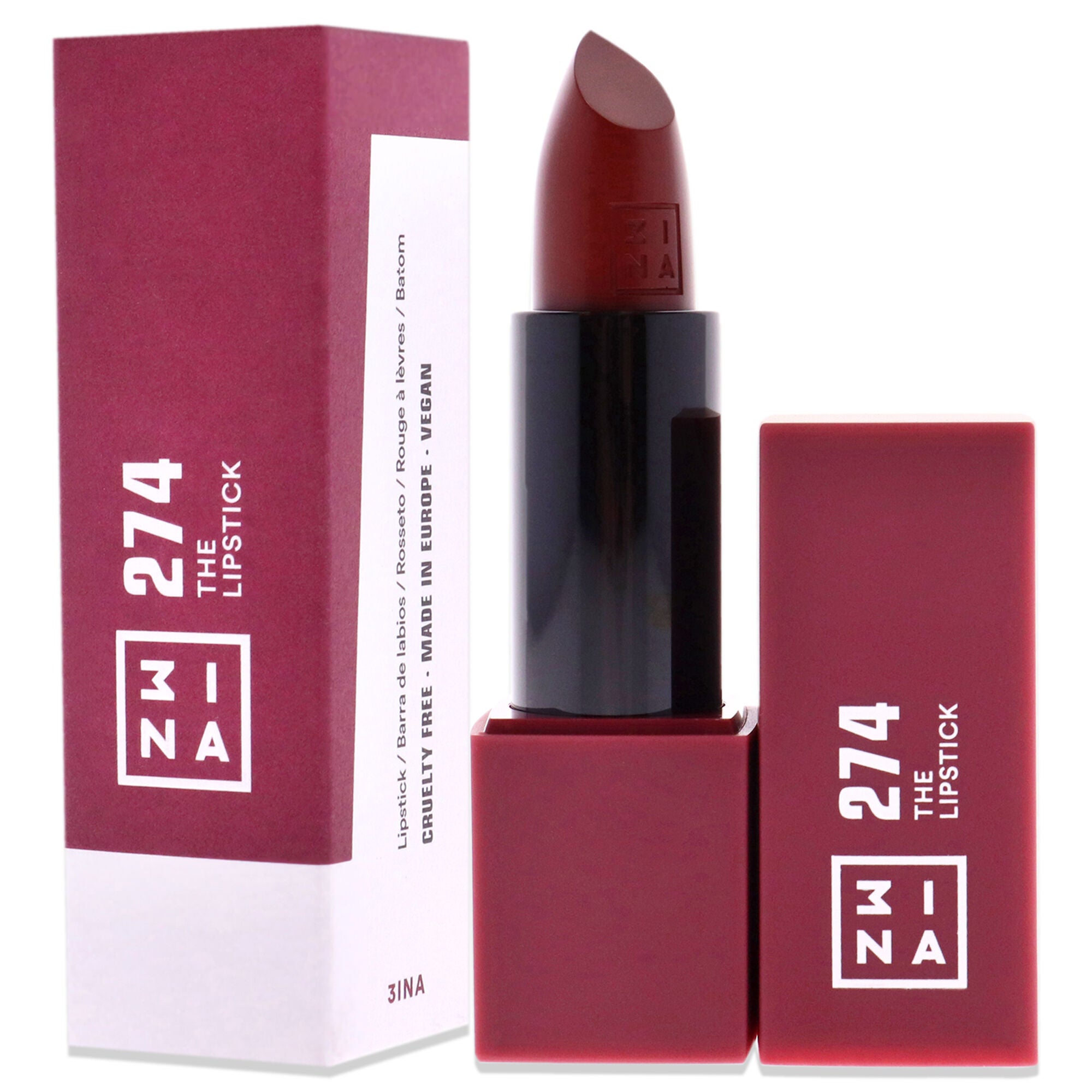 The Lipstick - 274 Perfect Ruby Red by 3INA for Women - 0.16 oz Lipstick, See Description, alternate image number 3