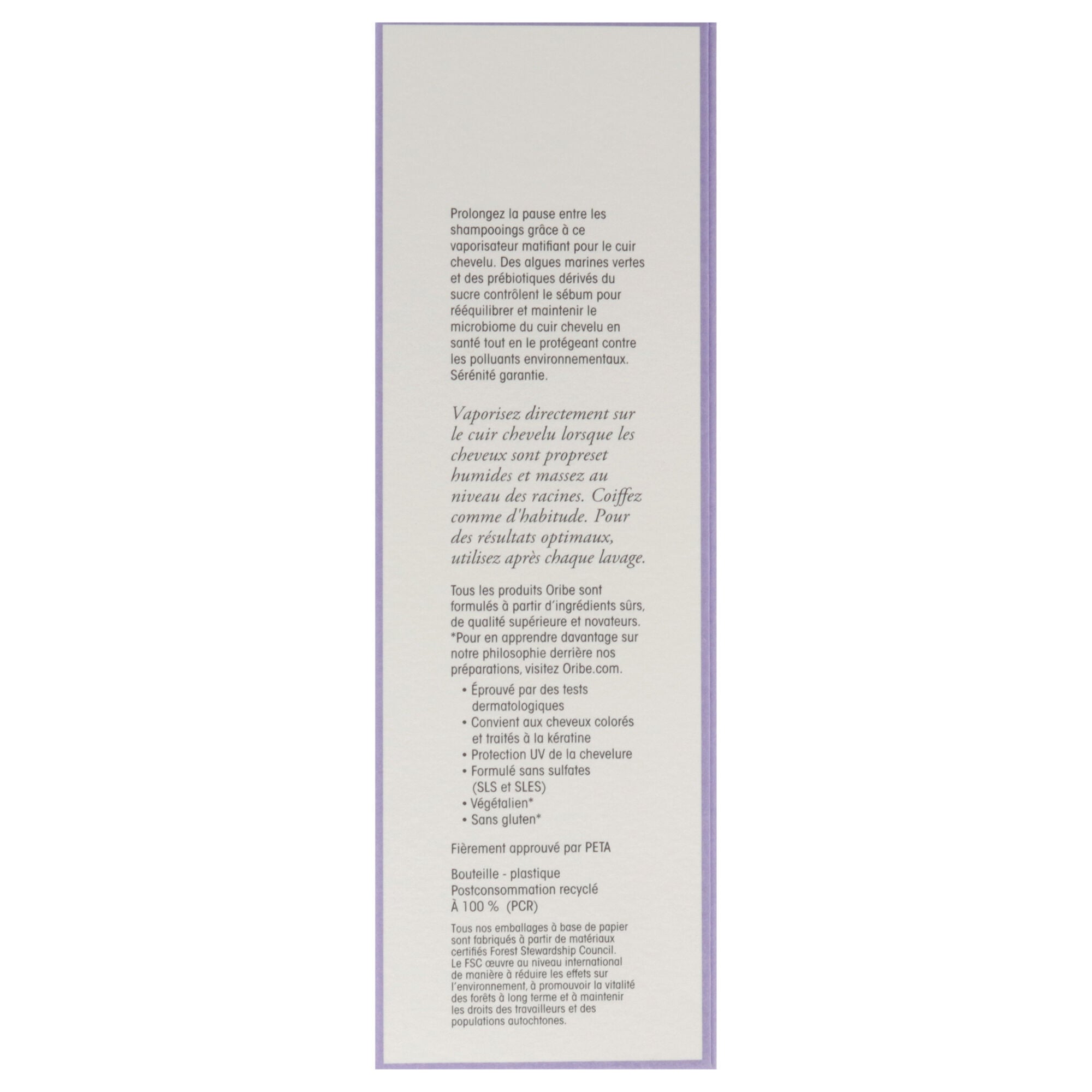 Serene Scalp Oil Control Treatment Mist by Oribe for Unisex - 4.2 oz Mist, Clear, alternate image number 5