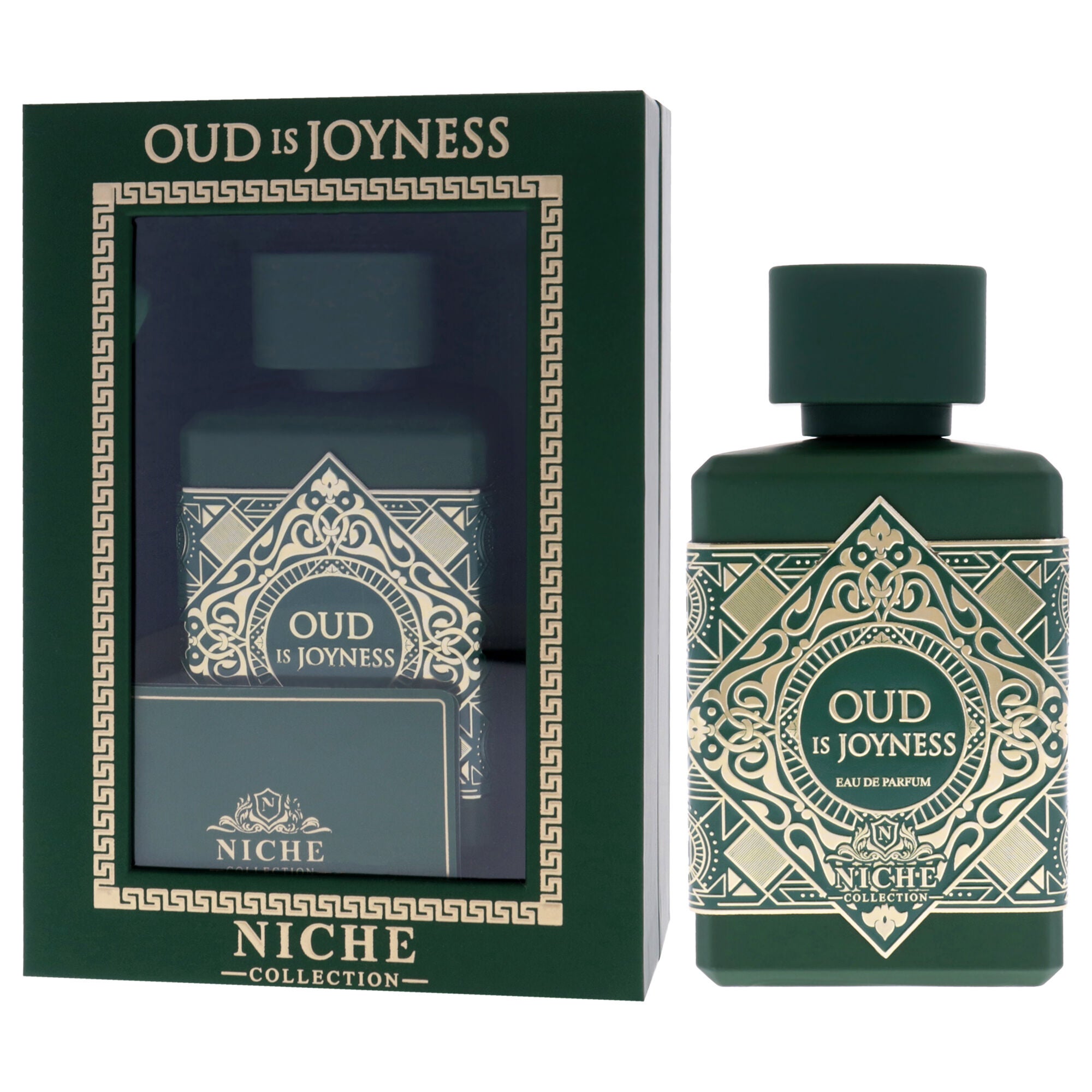 Niche Collection - Oud Is Joyness by Khalis for Men - 3.4 oz EDP Spray, Clear, alternate image number 3