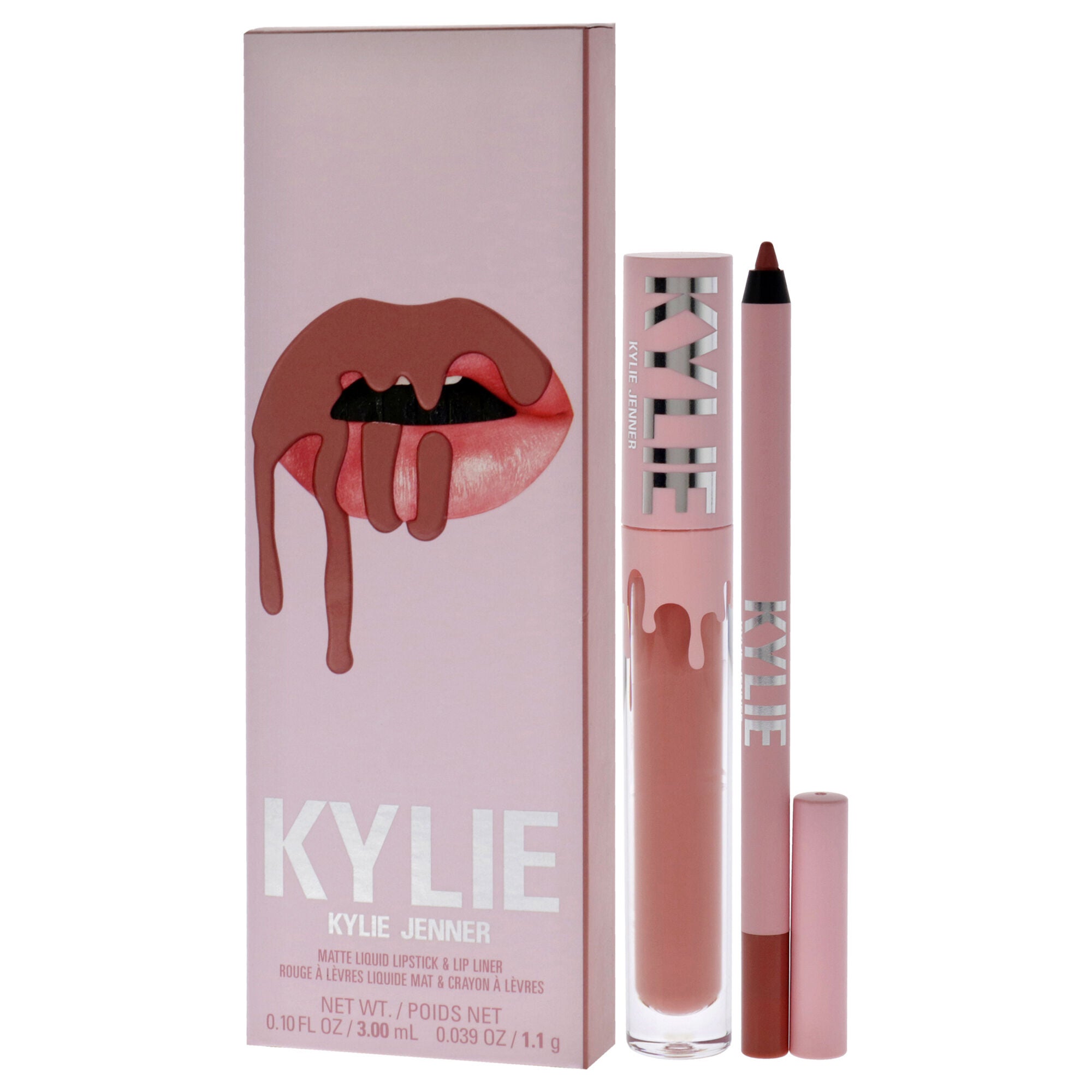 Matte Lip Kit - 802 Candy K by Kylie Cosmetics for Women - 2 Pc 0.10oz Matte Liquid Lipstick, 0.039oz Lip Liner, Pink, alternate image number 3