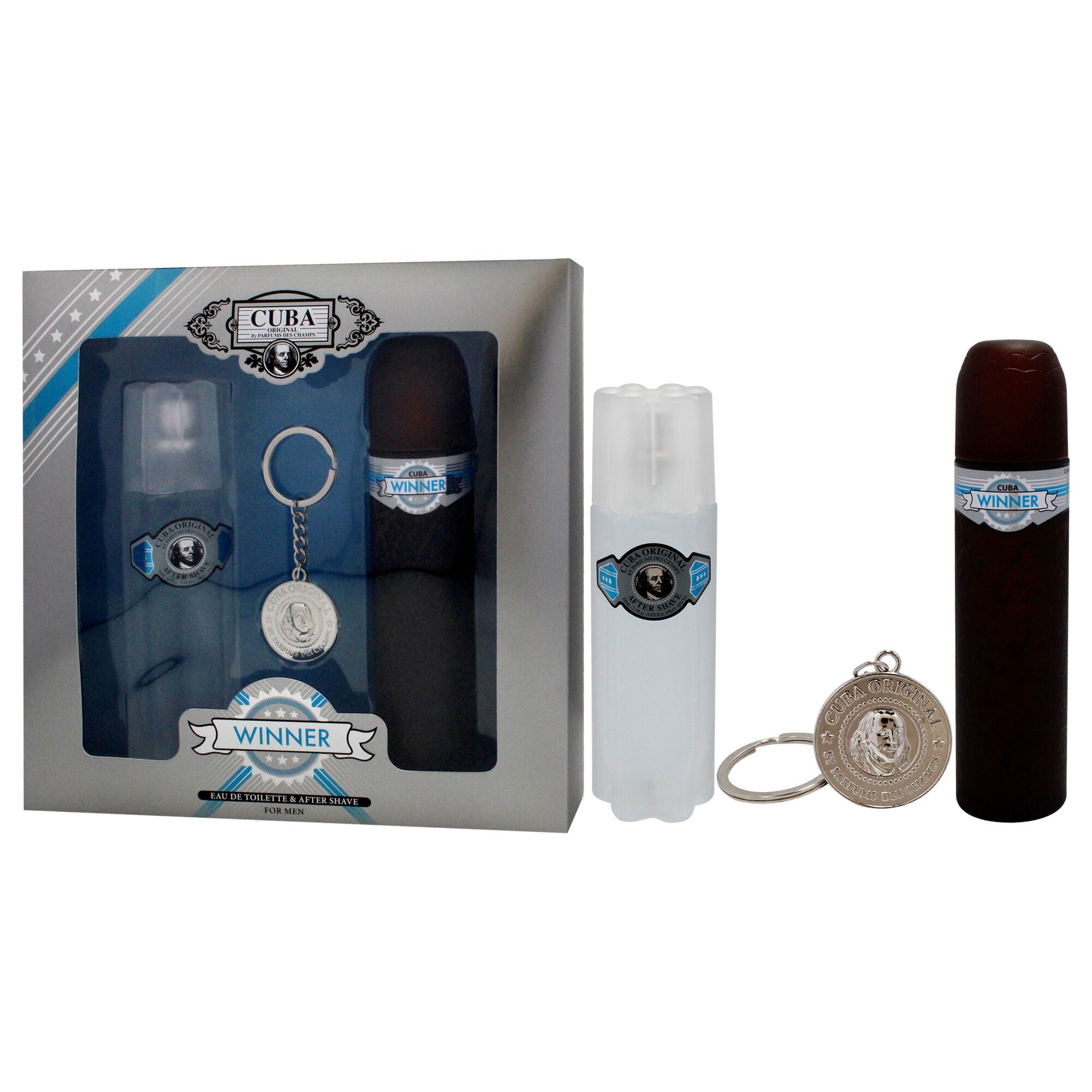 Cuba Winner by Cuba for Men - 3 Pc Gift Set 3.3oz EDT Spray, 3.3oz After Shave, Key Chain, , alternate image number 7