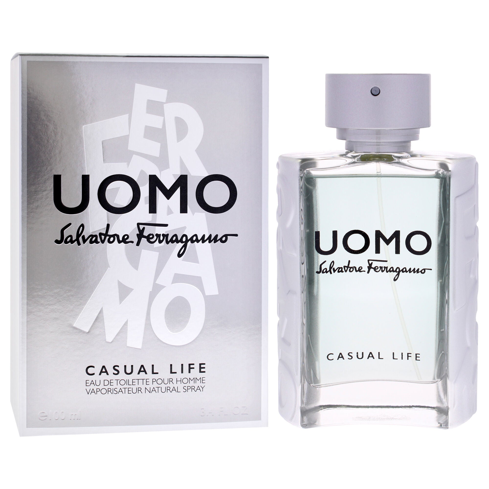 Uomo Casual Life by Salvatore Ferragamo for Men - 3.4 oz EDT Spray, See Description, alternate image number 1