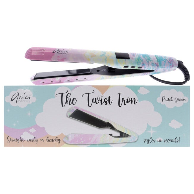 The Twist Flat Iron - Pastel Dream by Aria Beauty for Women - 1 Pc Flat Iron, NA, hi-res image number null