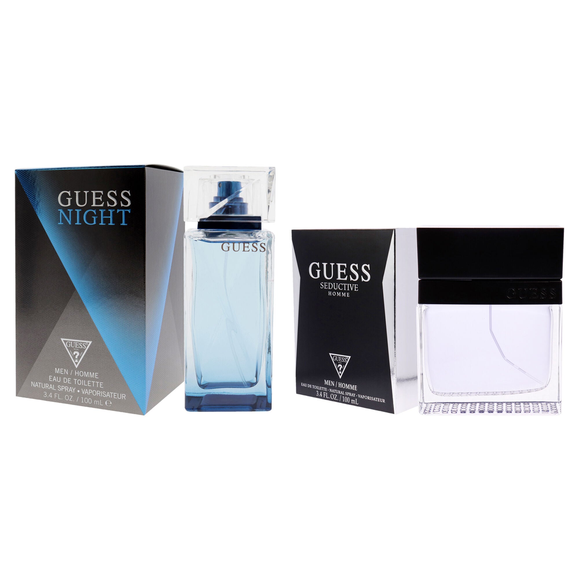 Guess Kit by Guess for Men - 2 Pc Kit 3.4oz Guess Night EDT Spray, 3.4oz Guess Seductive EDT Spray, Clear, alternate image number 3