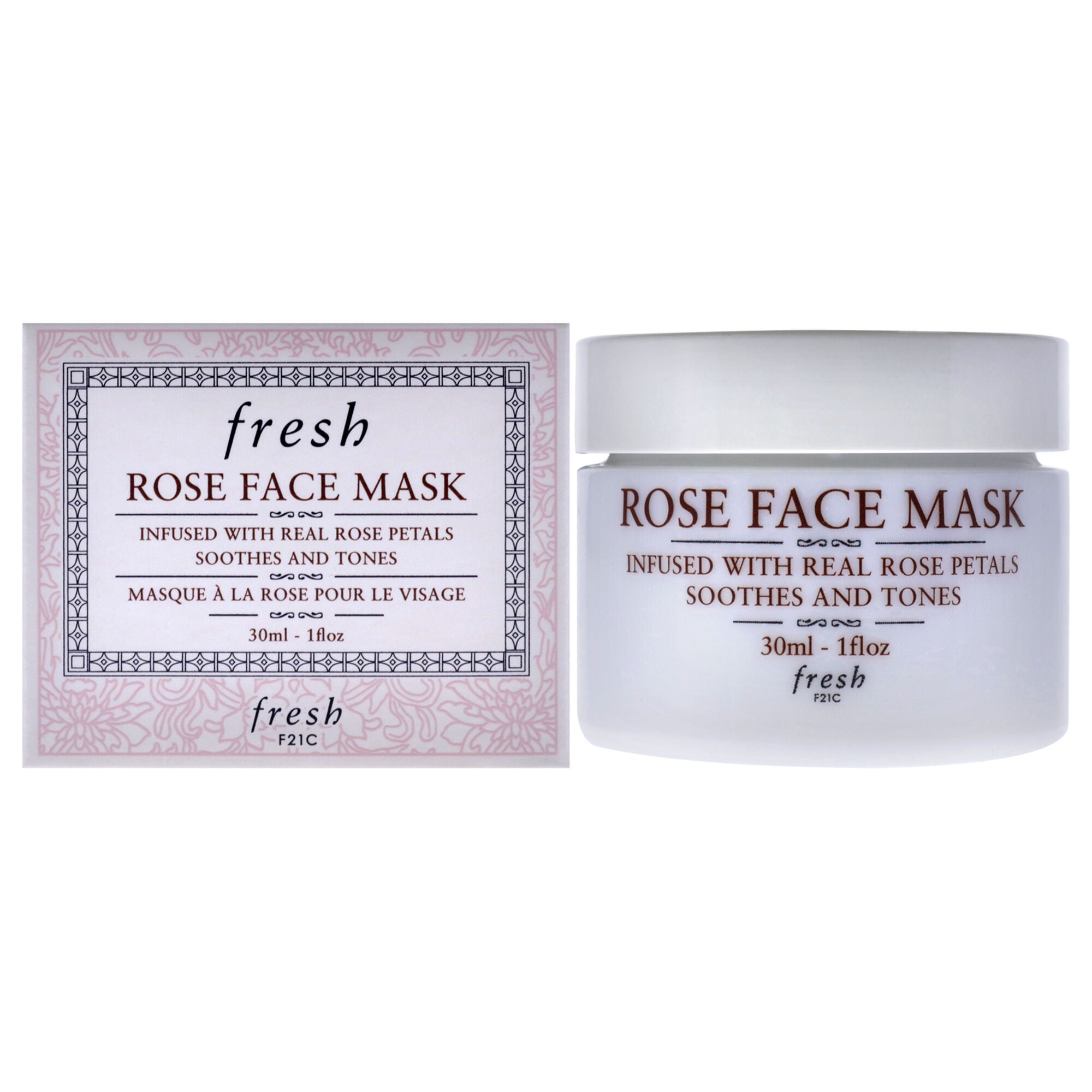 Rose Face Mask by Fresh for Women - 1 oz Mask, See Description, hi-res image number 0
