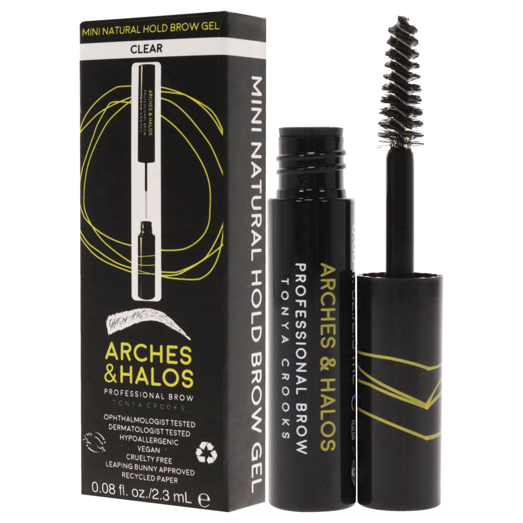 Mini Natural Hold Brow Gel - Clear by Arches and Halos for Women - 0.08 oz Brow Gel, See Description, alternate image number 3