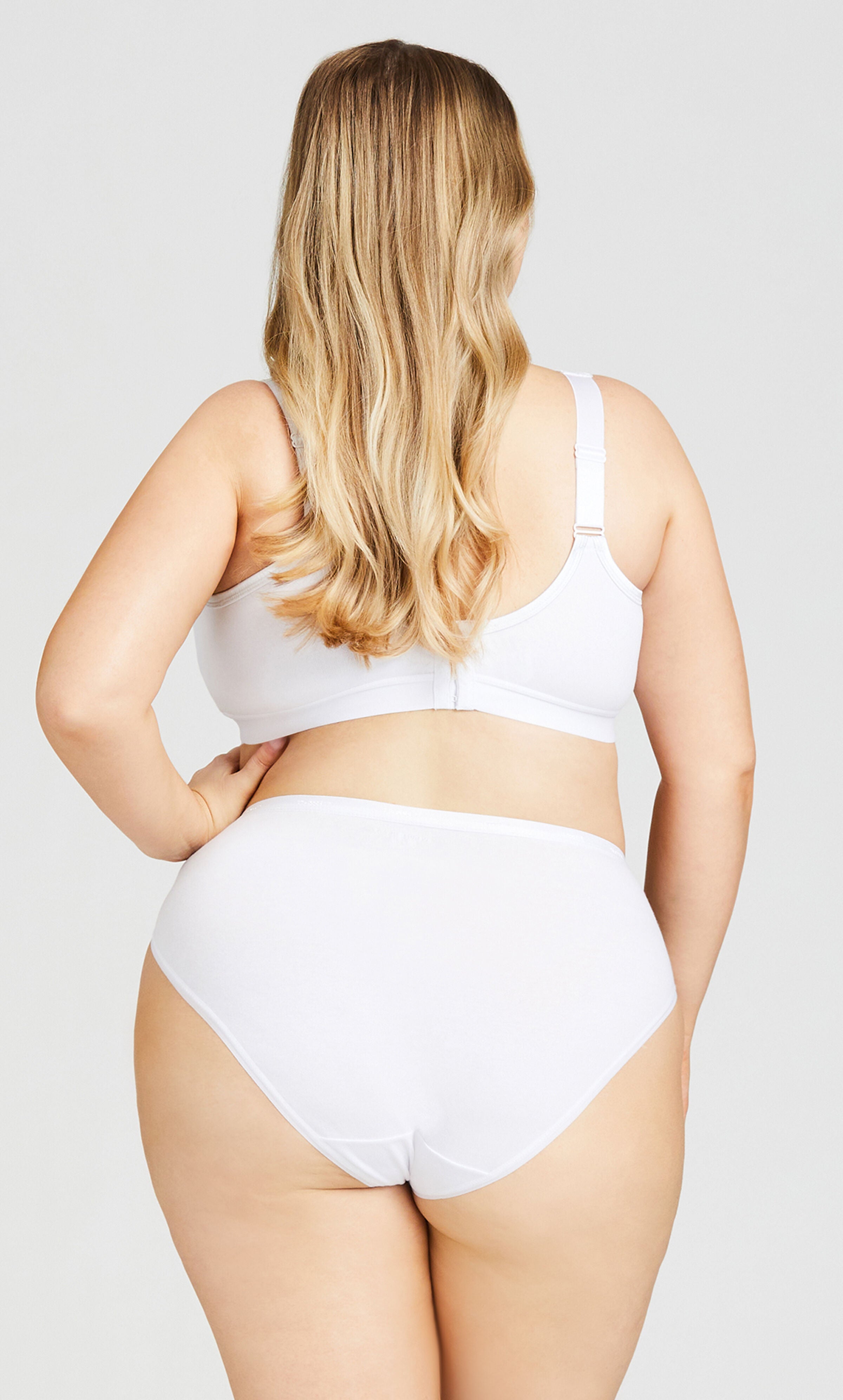 Basic Cotton Bra - white, , alternate image number 4