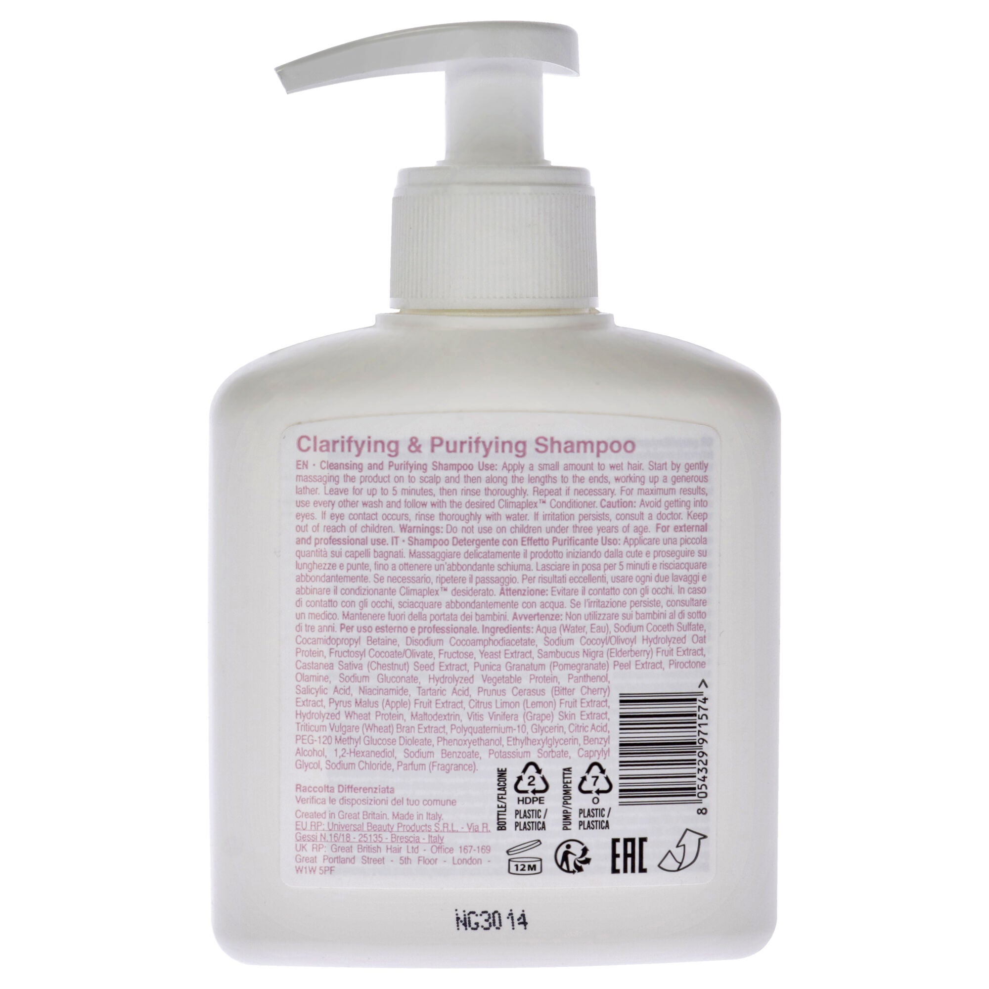 Clarifying and Purifying Shampoo by Climaplex for Unisex - 8.45 oz Shampoo, , alternate image number 4