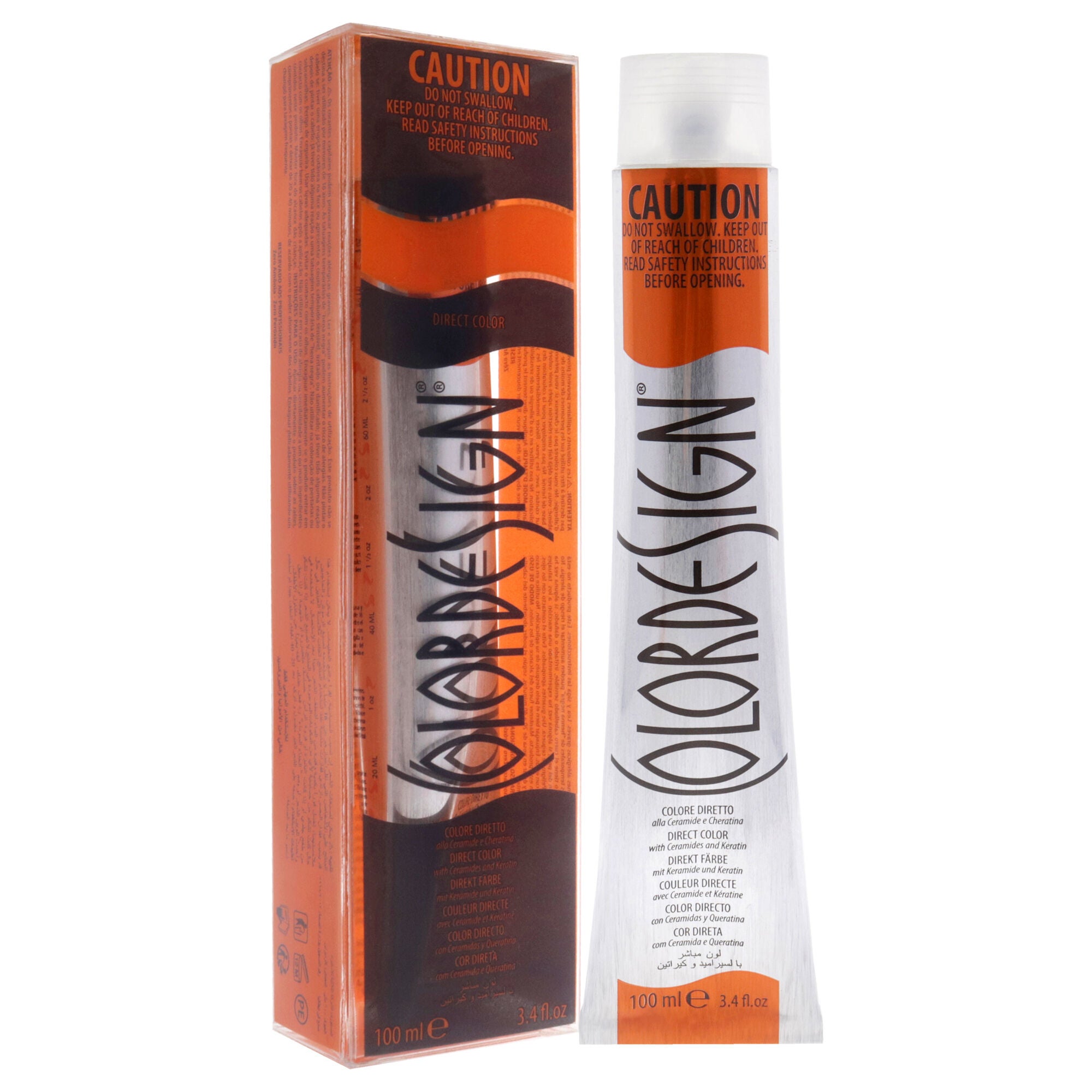 Direct Permanent Hair Color - 6.4 Dark Copper Blonde by ColorDesign for Unisex - 3.4 oz Hair Color, See Description, alternate image number 1