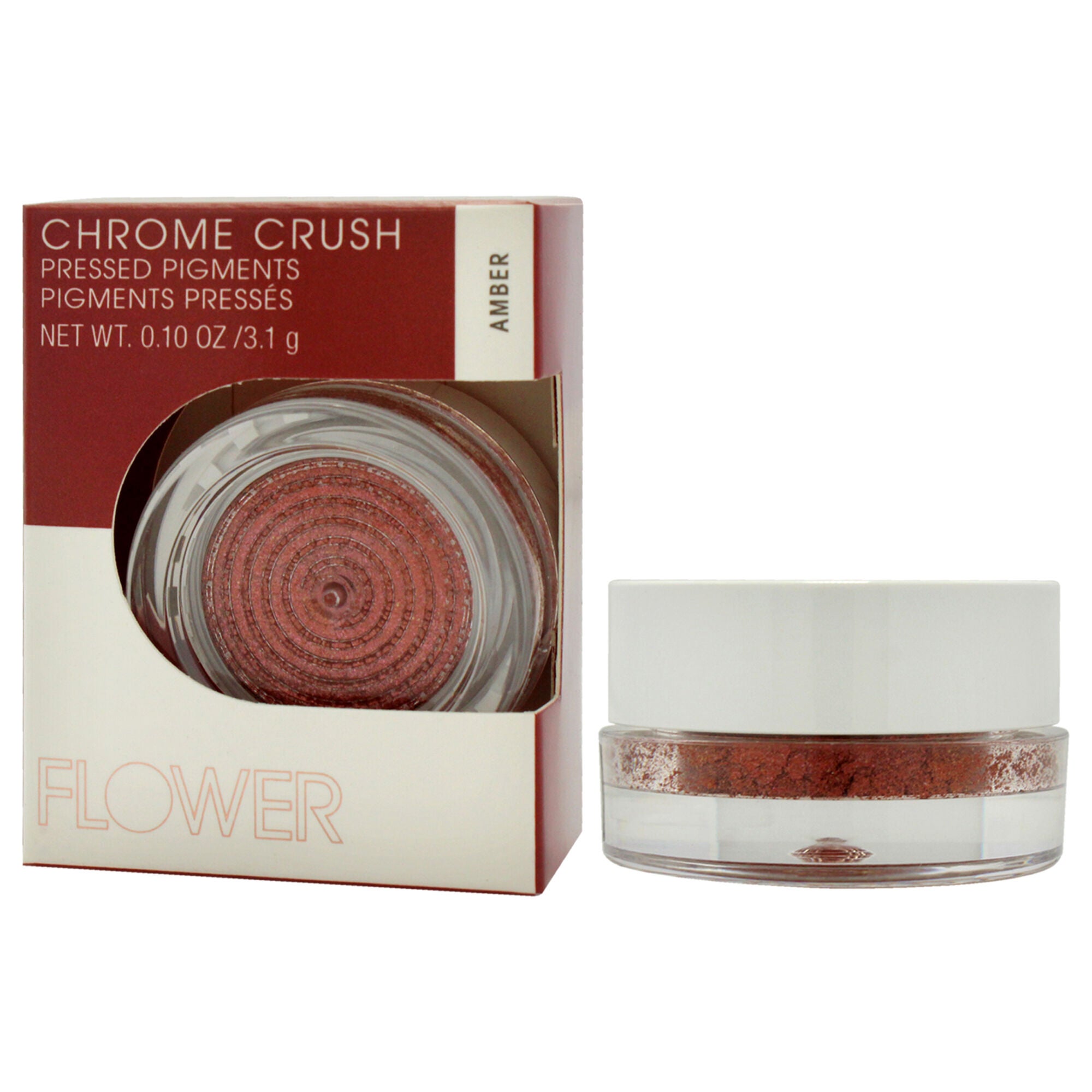 Chrome Crush Pressed Pigments - Amber by Flower Beauty for Women - 0.10 oz Eye Shadow, See Description, alternate image number 3