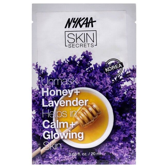 Skin Secrets Sheet Mask - Honey and Lavender by Nykaa Naturals for Women - 1 Pc Mask, See Description, hi-res image number 0