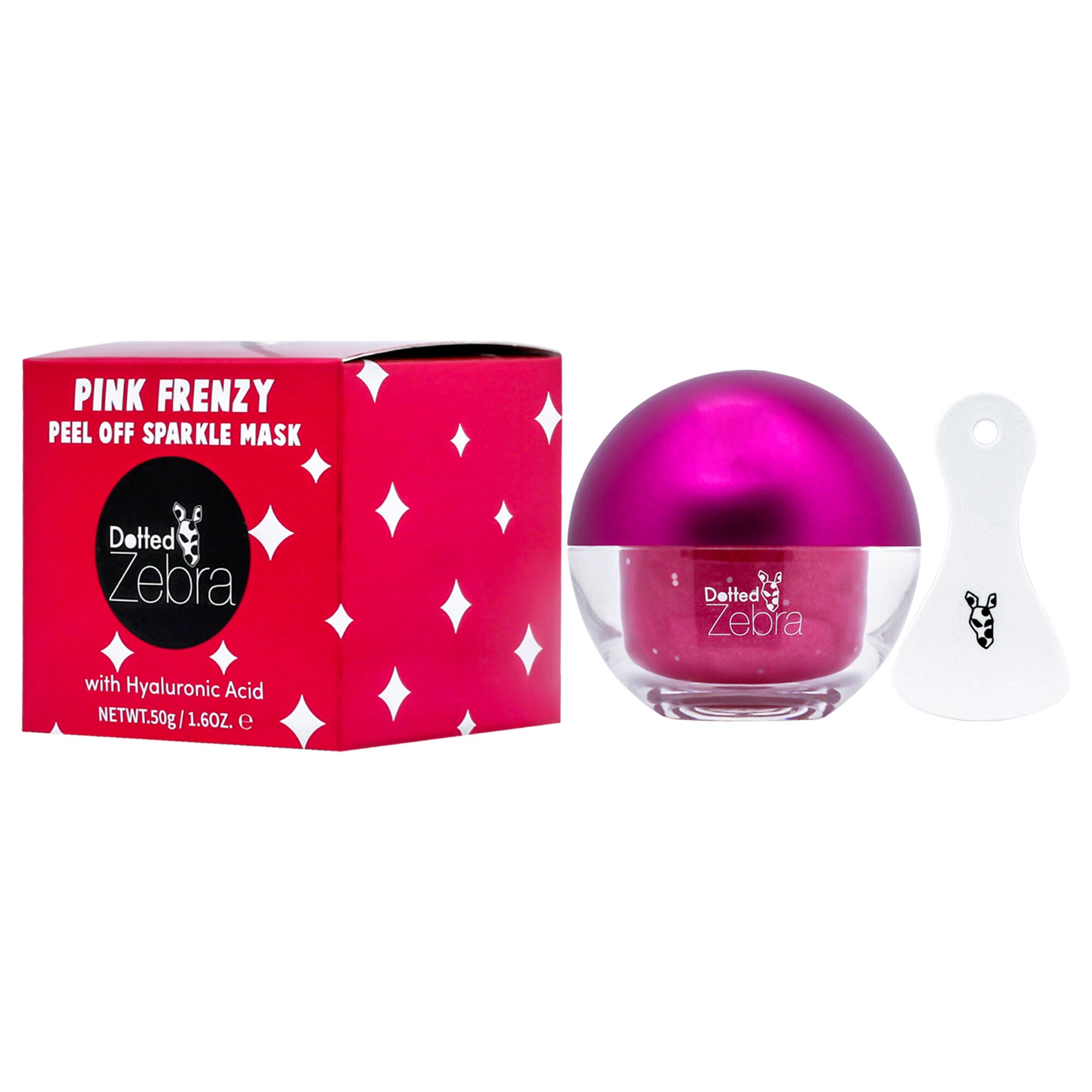 Peel Off Sparkle Mask - Pink Frenzy by Dotted Zebra for Women - 1.6 oz Mask, See Description, alternate image number 3