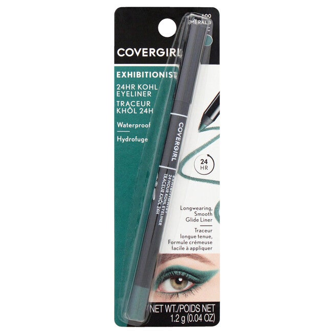 Exhibitionist 24Hr Waterproof Kohl Eyeliner - 600 Emerald by CoverGirl for Women - 0.04 oz Eyeliner, See Description, hi-res image number 0
