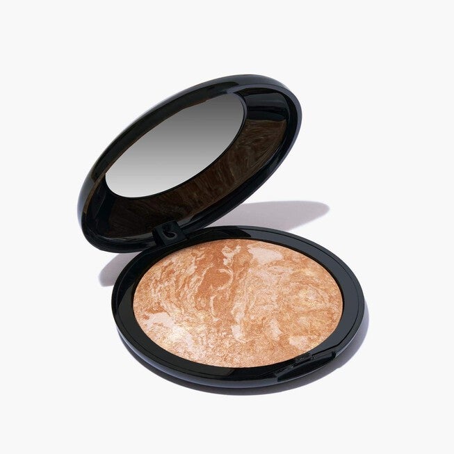 Baked Body Frosting Face & Body Glow with Puff, Tahitian Ginger, hi-res image number null
