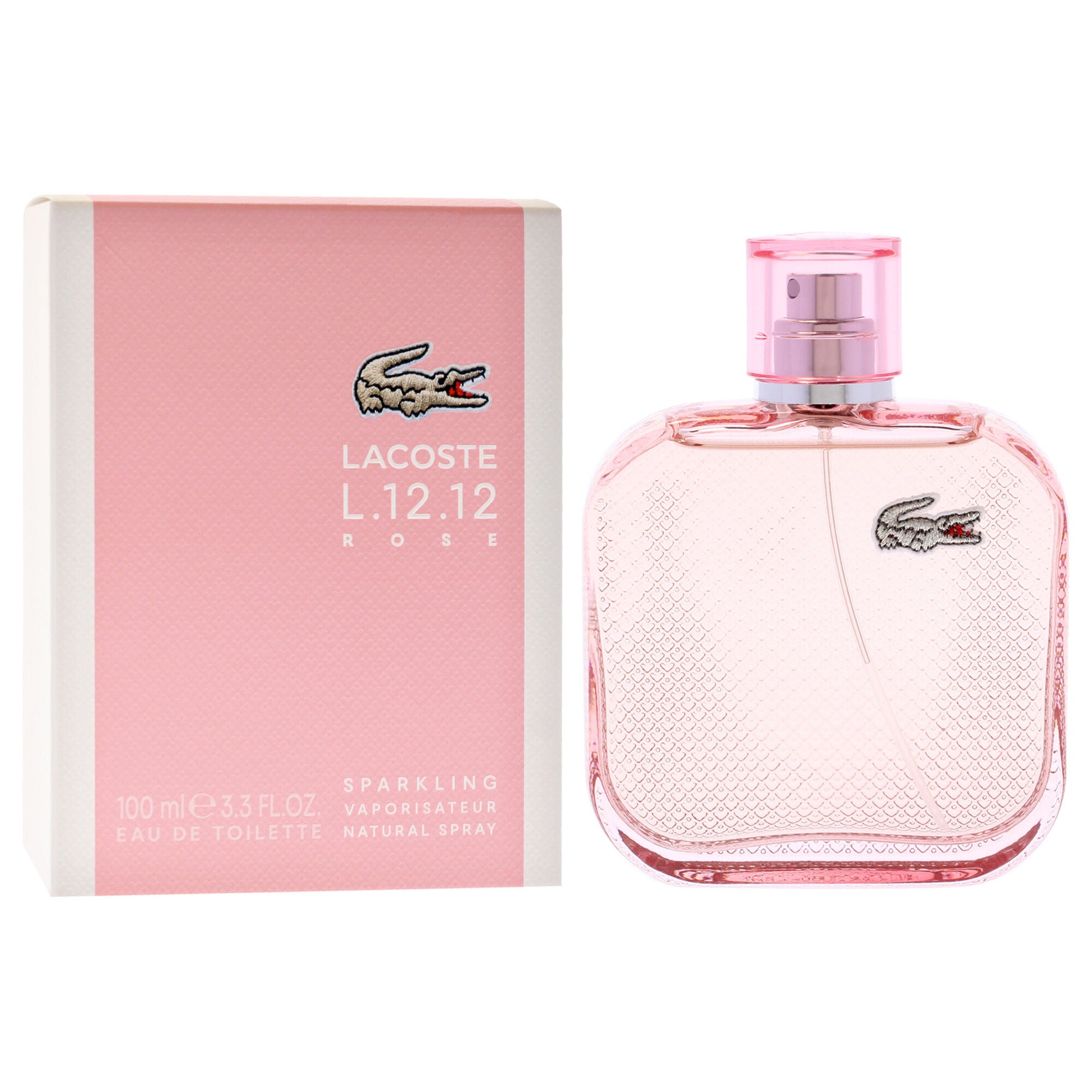 Lacoste Eau De L.12.12 Rose Sparkling by Lacoste for Women - 3.3 oz EDT Spray, Clear, alternate image number 2