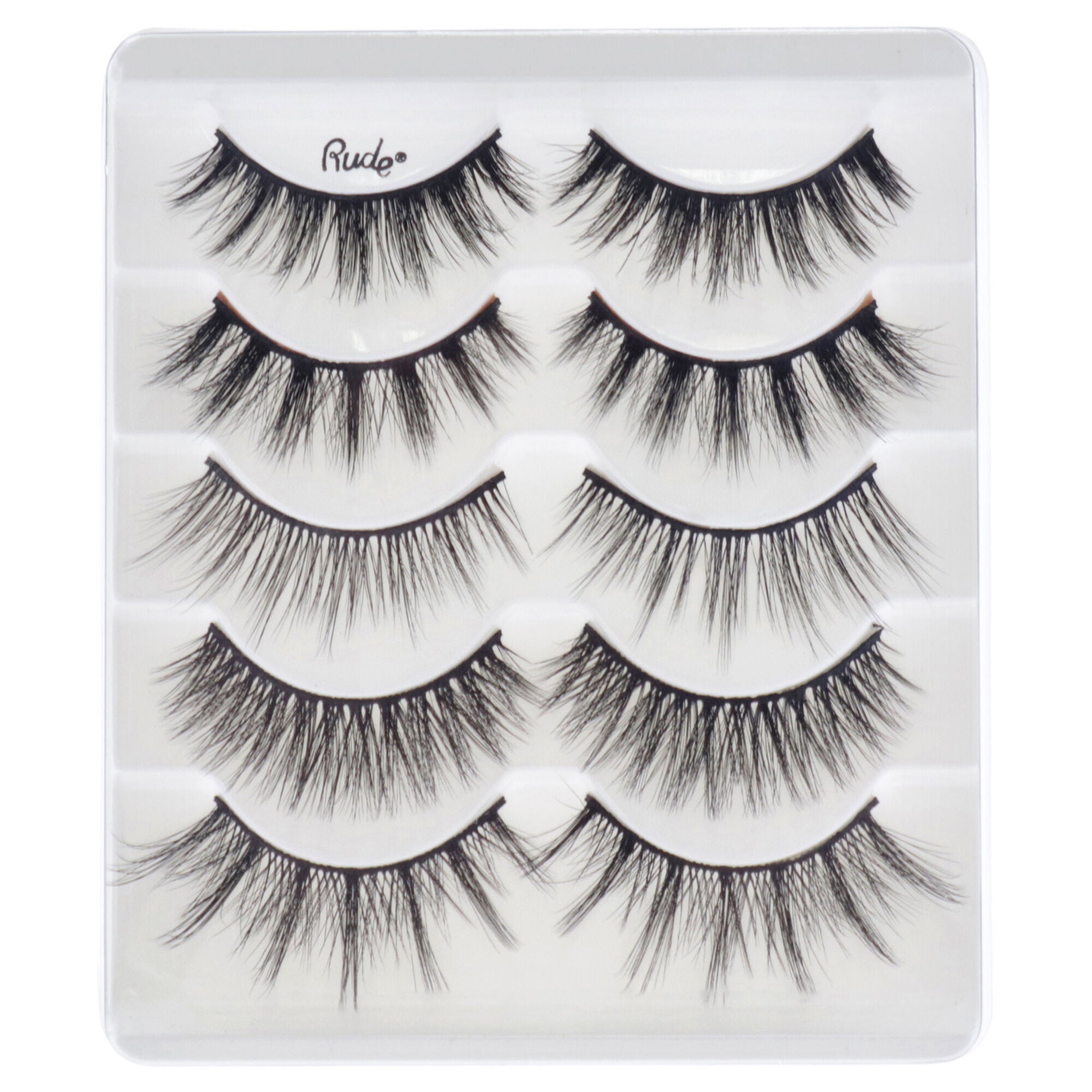 Essential Faux Mink 3D Lashes - Compliment Me by Rude Cosmetics for Women - 5 Pair Eyelashes, See Description, alternate image number 1