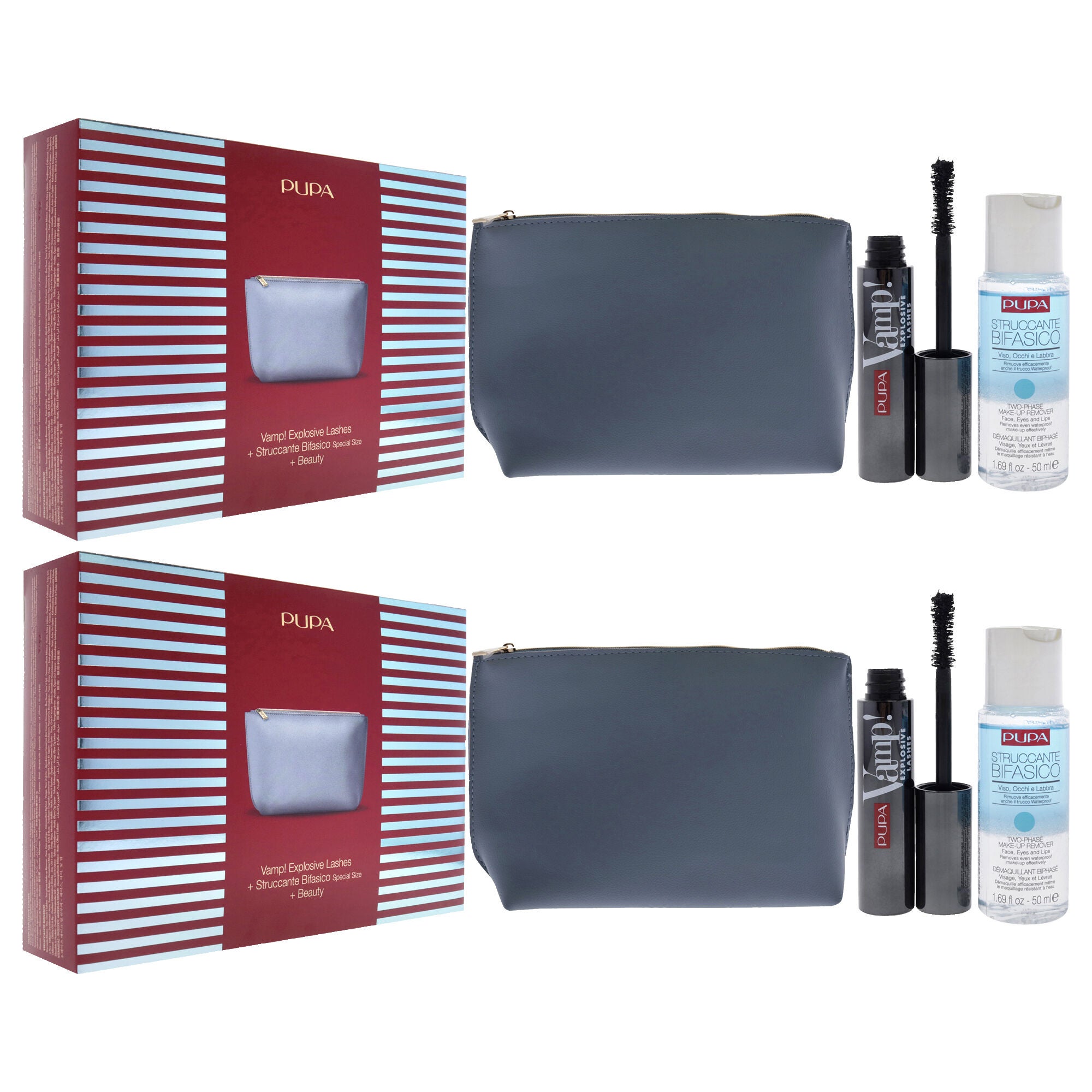 Vamp! Explosive Lashes and Two-Phase Make-Up Remover Set - Pack of 2 by Pupa Milano for Women - 3 Pc Set, See Description, alternate image number 2