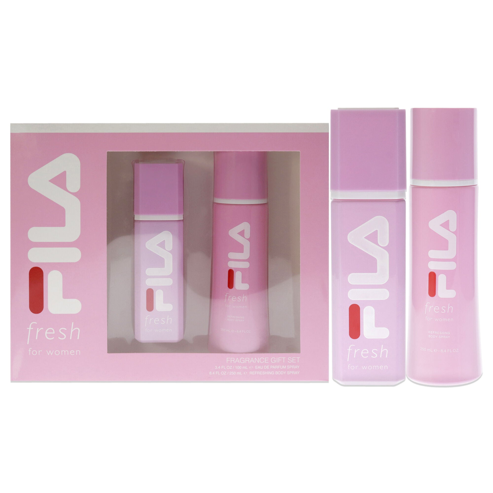 Fila Fresh by Fila for Women - 2 Pc Gift Set 3.4oz EDP Spray, 8.4oz Body Spray, See Description, hi-res image number 0