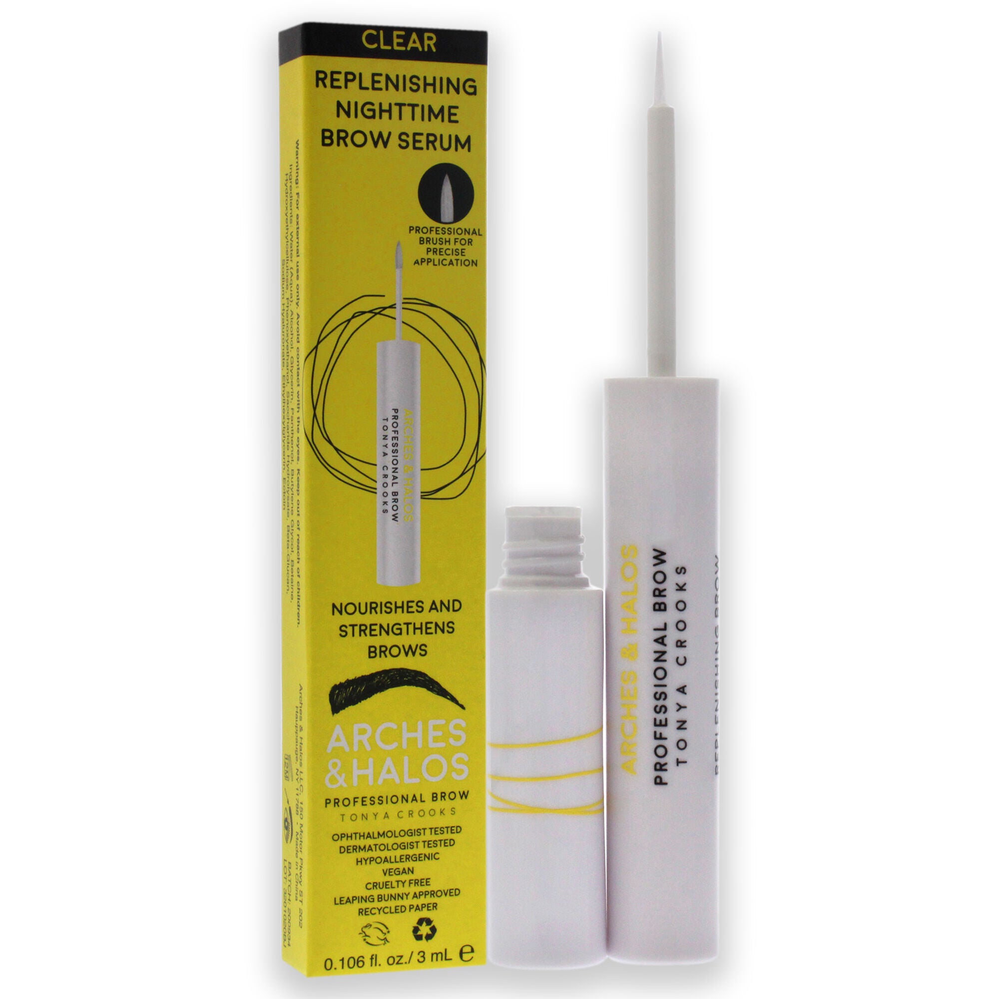 Replenishing Nighttime Brow Serum by Arches and Halos for Women - 0.106 oz Eyebrow Serum, See Description, alternate image number 2