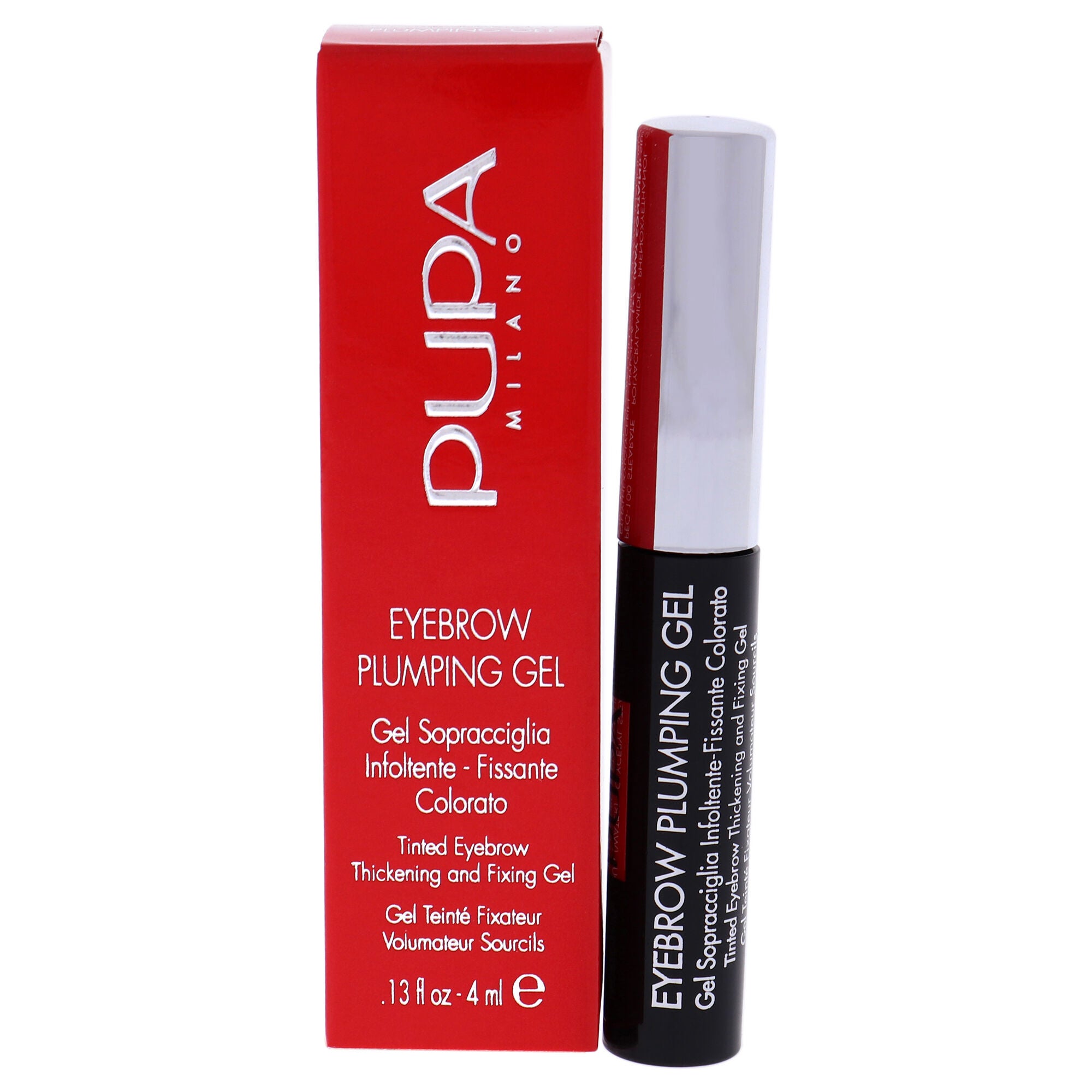 Eyebrow Plumping Gel - 003 Dark Brown by Pupa Milano for Women - 0.13 oz Eyebrow Gel, See Description, hi-res image number 0