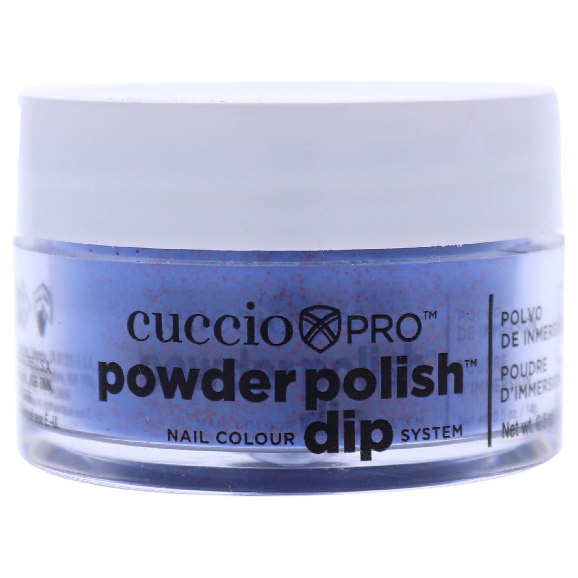 Pro Powder Polish Nail Colour Dip System - Purple With Red Glitter by Cuccio Colour for Women - 0.5 oz Nail Powder, See Description, hi-res image number 0