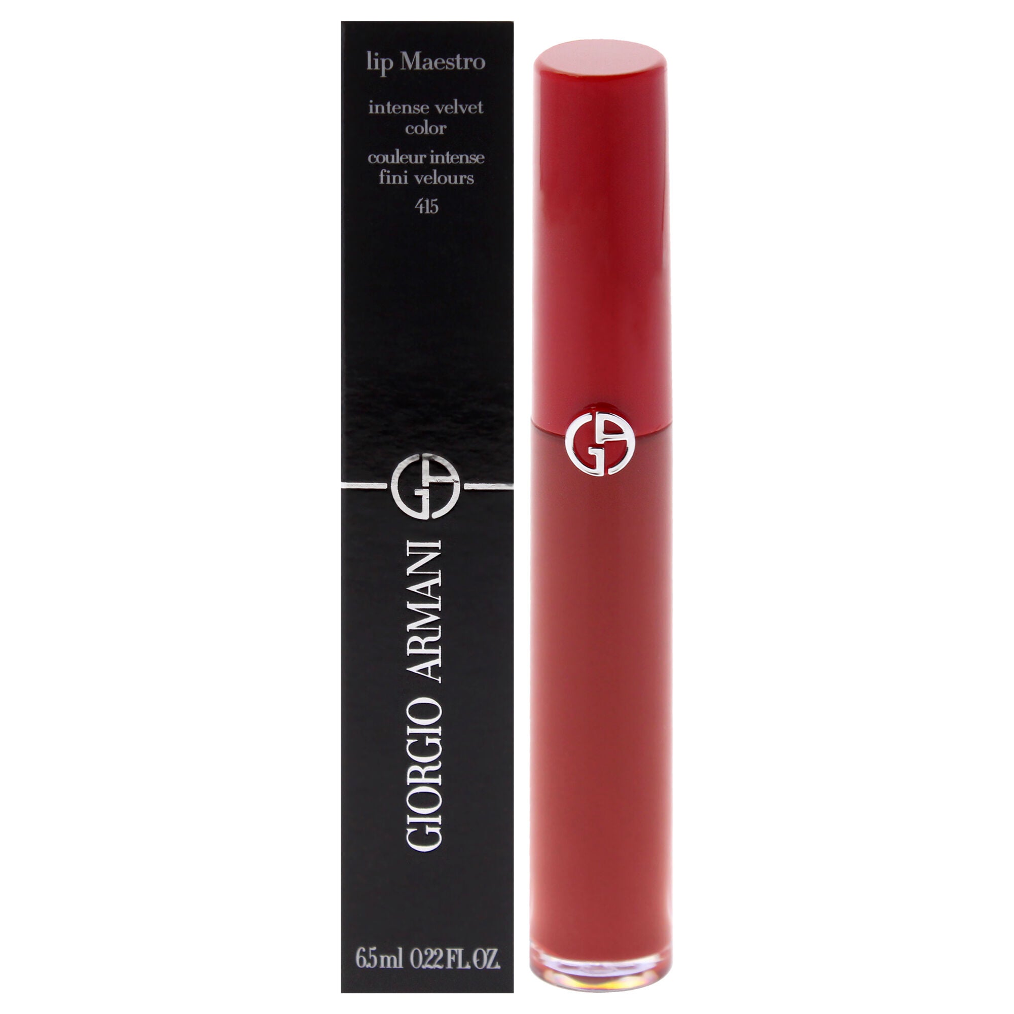 Lip Maestro Liquid Lipstick - 415 Redwood by Giorgio Armani for Women - 0.22 oz Lipstick, See Description, hi-res image number 0