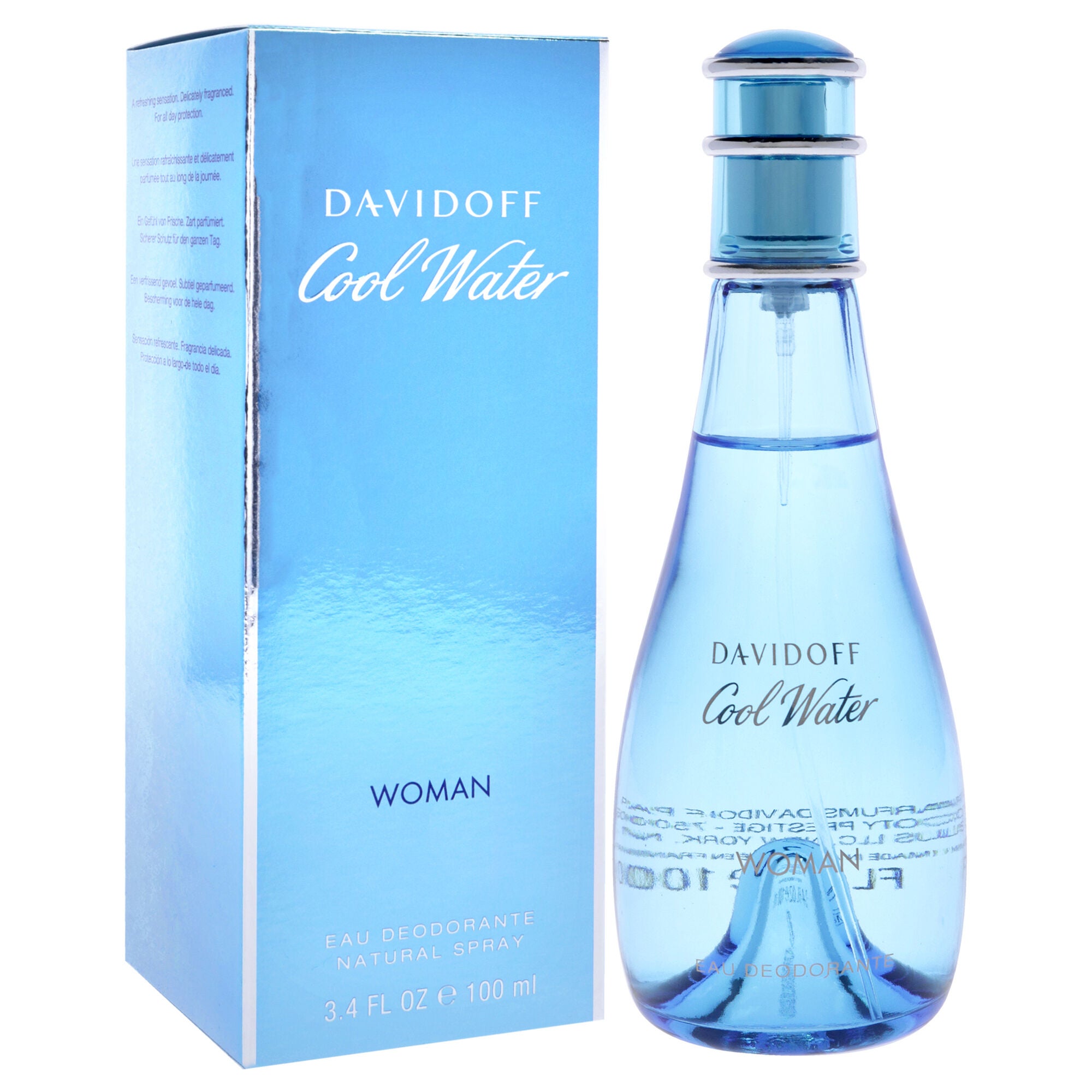 Cool Water by Davidoff for Women - 3.4 oz Deodorant Spray, , alternate image number 6