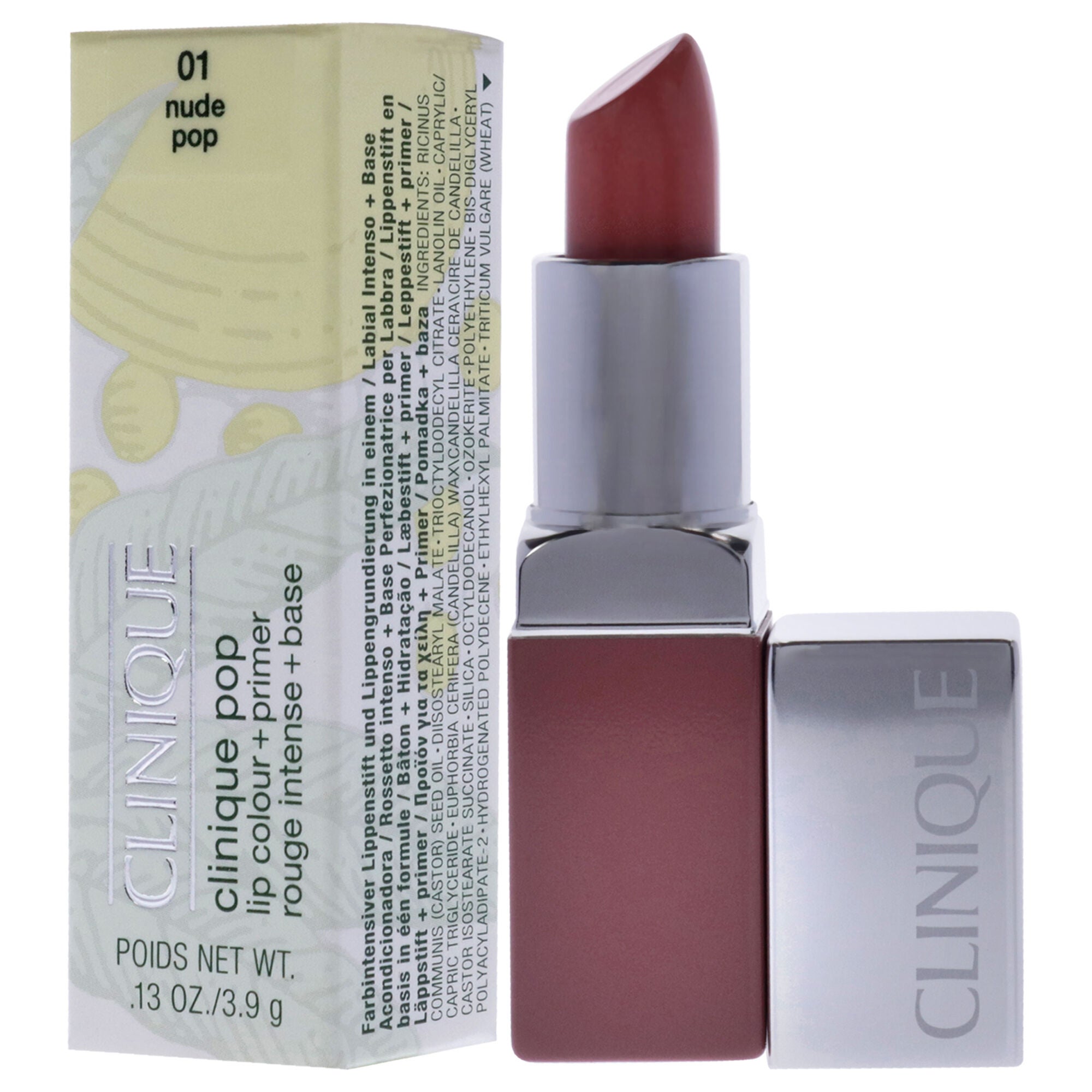 Clinique Pop Lip Colour Plus Primer - 01 Nude Pop by Clinique for Women - 0.13 oz Lipstick, See Description, alternate image number 3
