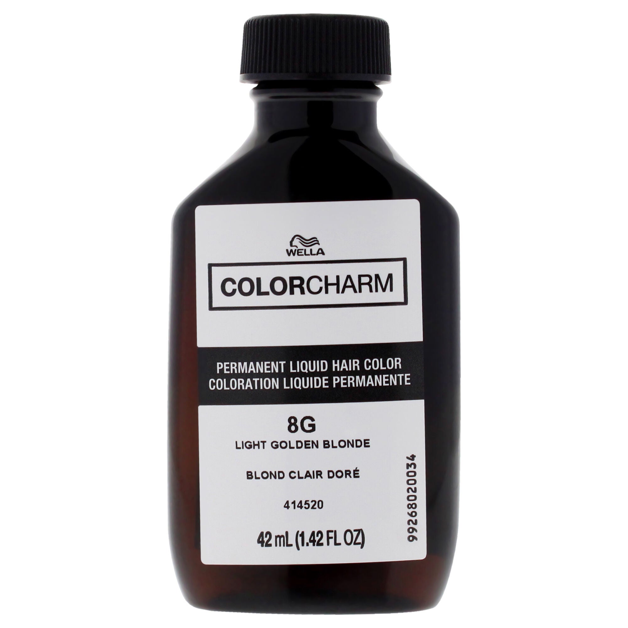 Color Charm Permanent Liquid Hair Color - 8G Light Golden Blonde by Wella for Unisex - 1.42 oz Hair Color, See Description, alternate image number 4